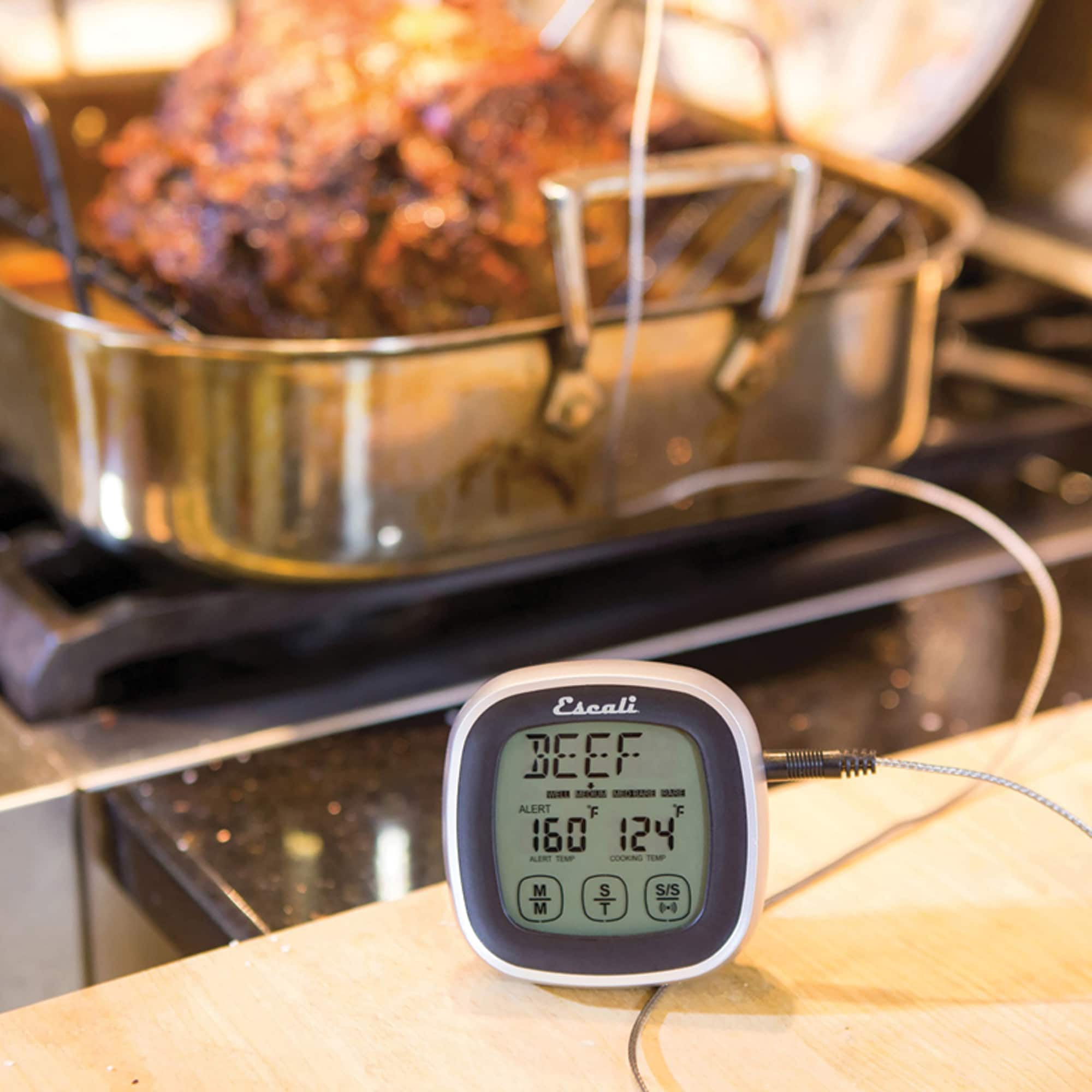Escali Black Touch Screen Thermometer & Timer