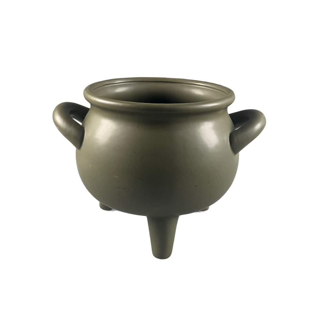Green Ceramic Cauldron by Ashland®