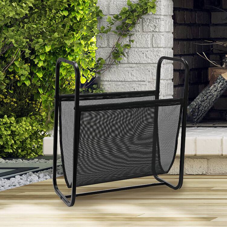 Household Essentials 20" Mesh Indoor/Outdoor Log Holder Magazine Rack