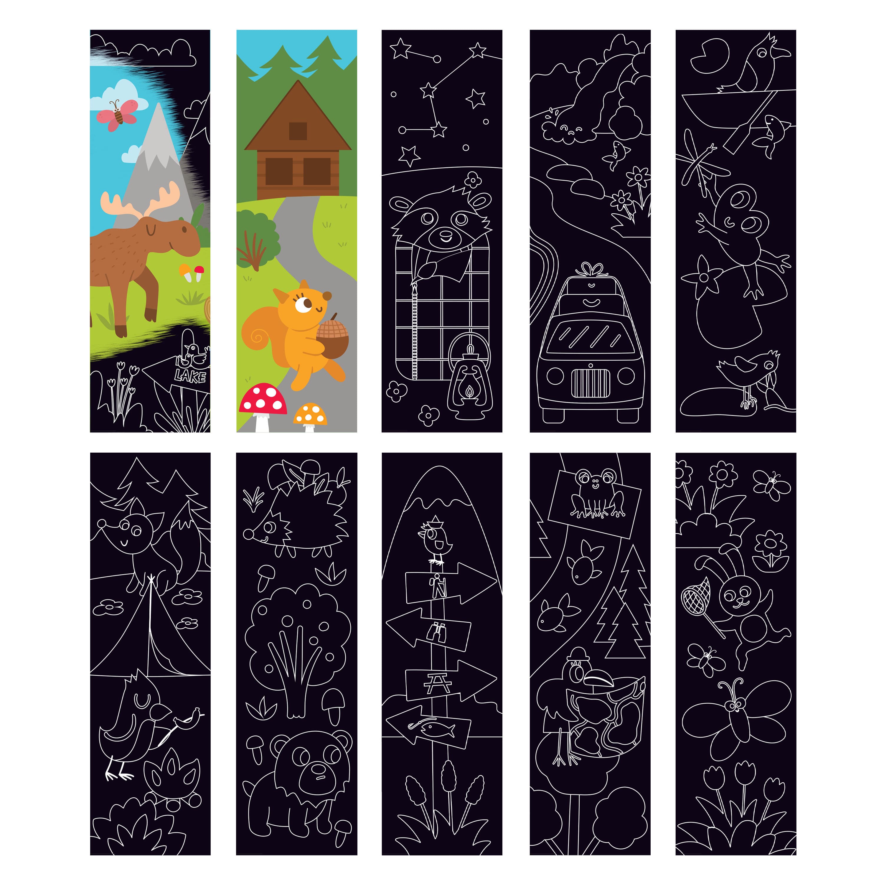 Little Yellow Bicycle® Outdoor Adventures Bookmark Scratch Art Pad