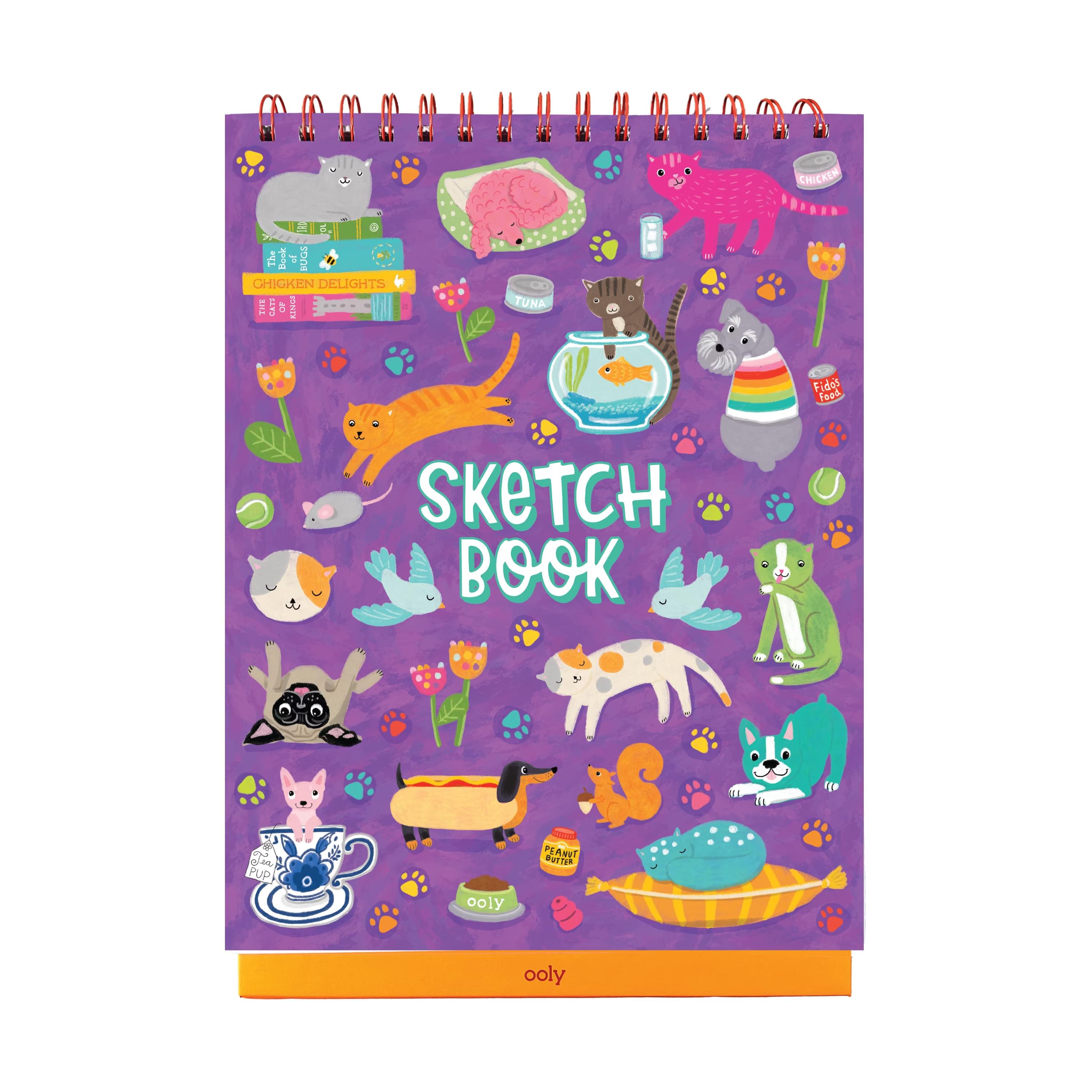 OOLY Sketch & Show Standing Sketchbook: Pets at Play