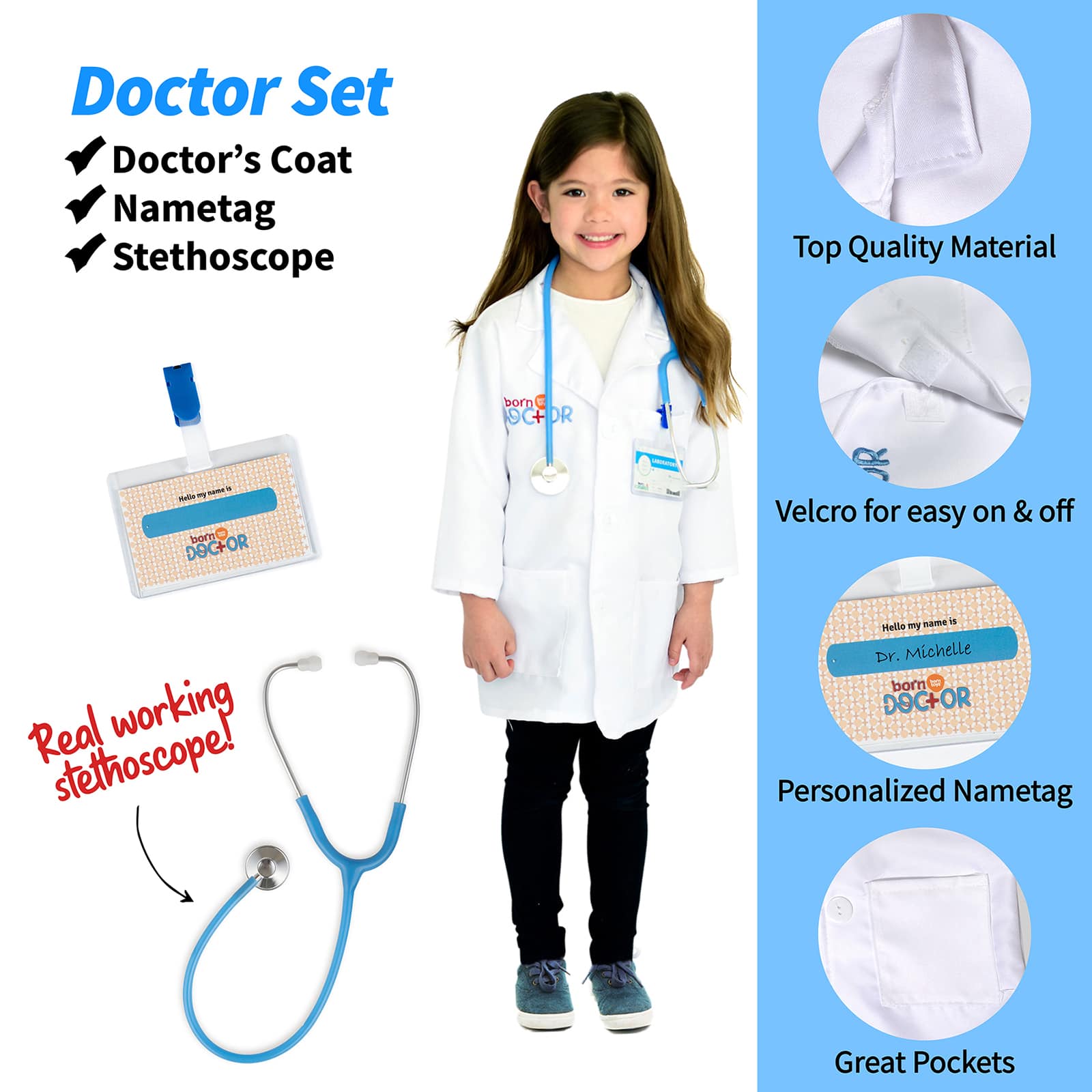 Bintiva Dress Up & Drama Play Hero Costume Trunk Set