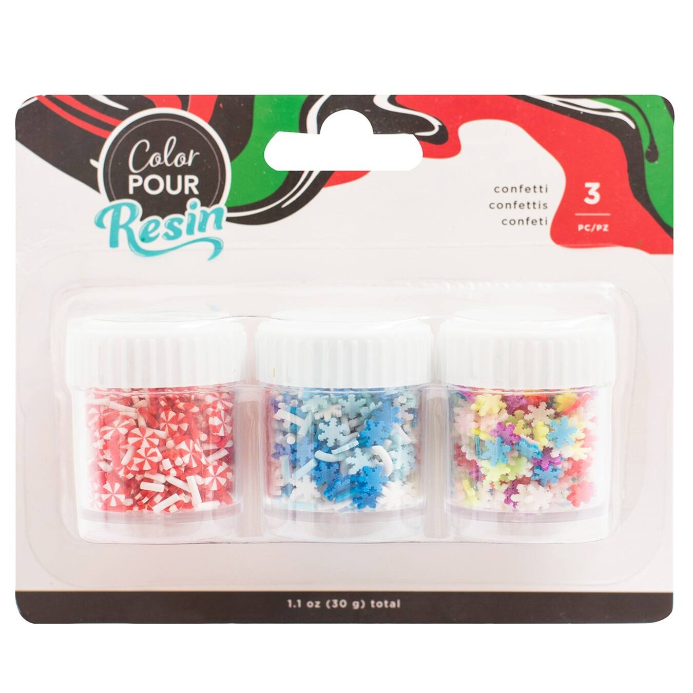 Color Pour Holiday Clay Confetti Mix-Ins Set
