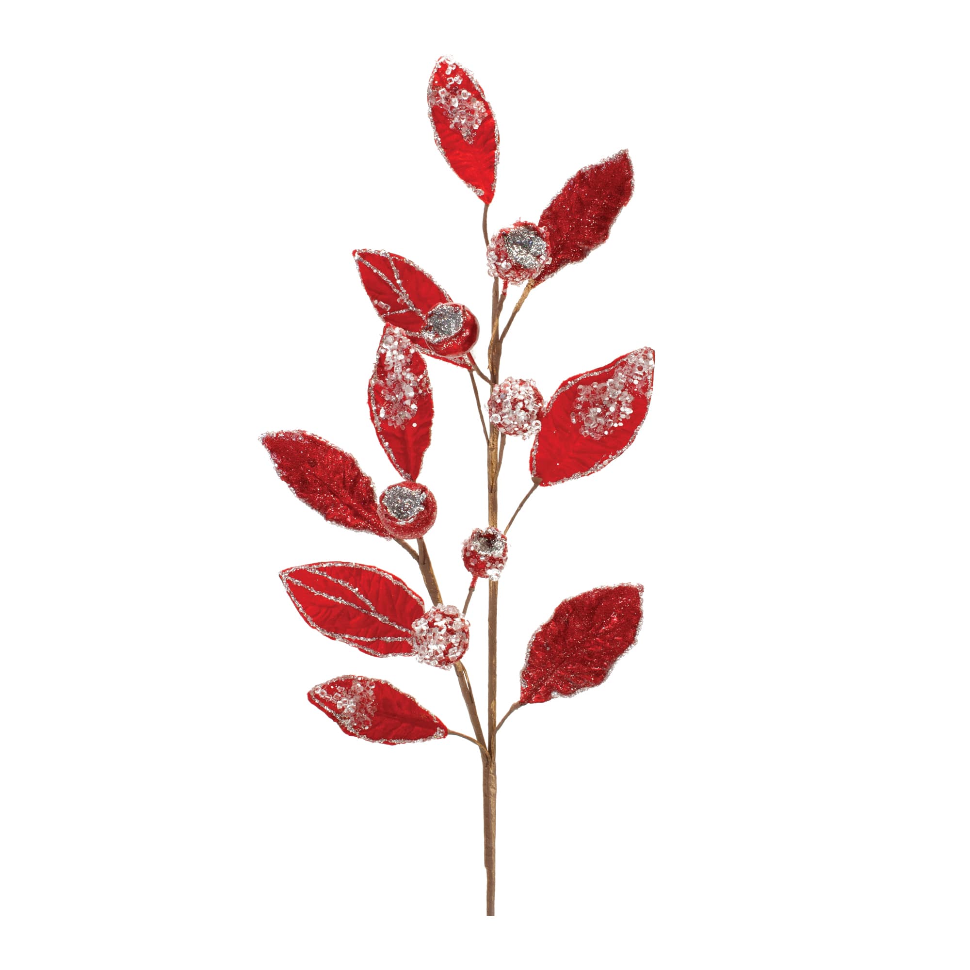 29.5" Beaded Leaf Stems