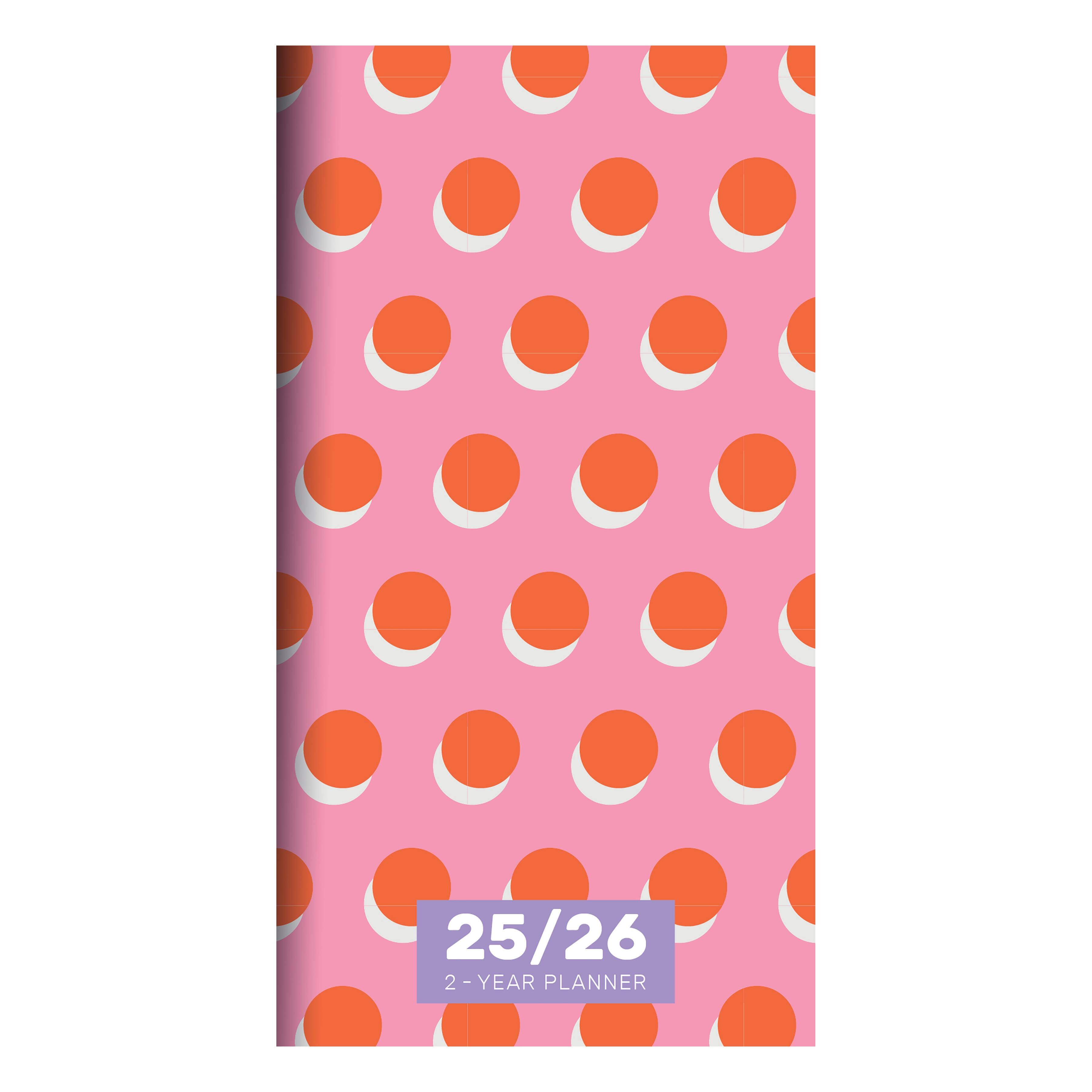 TF Publishing 2025-2026 Small Pink Orange Crush Monthly Pocket Planner
