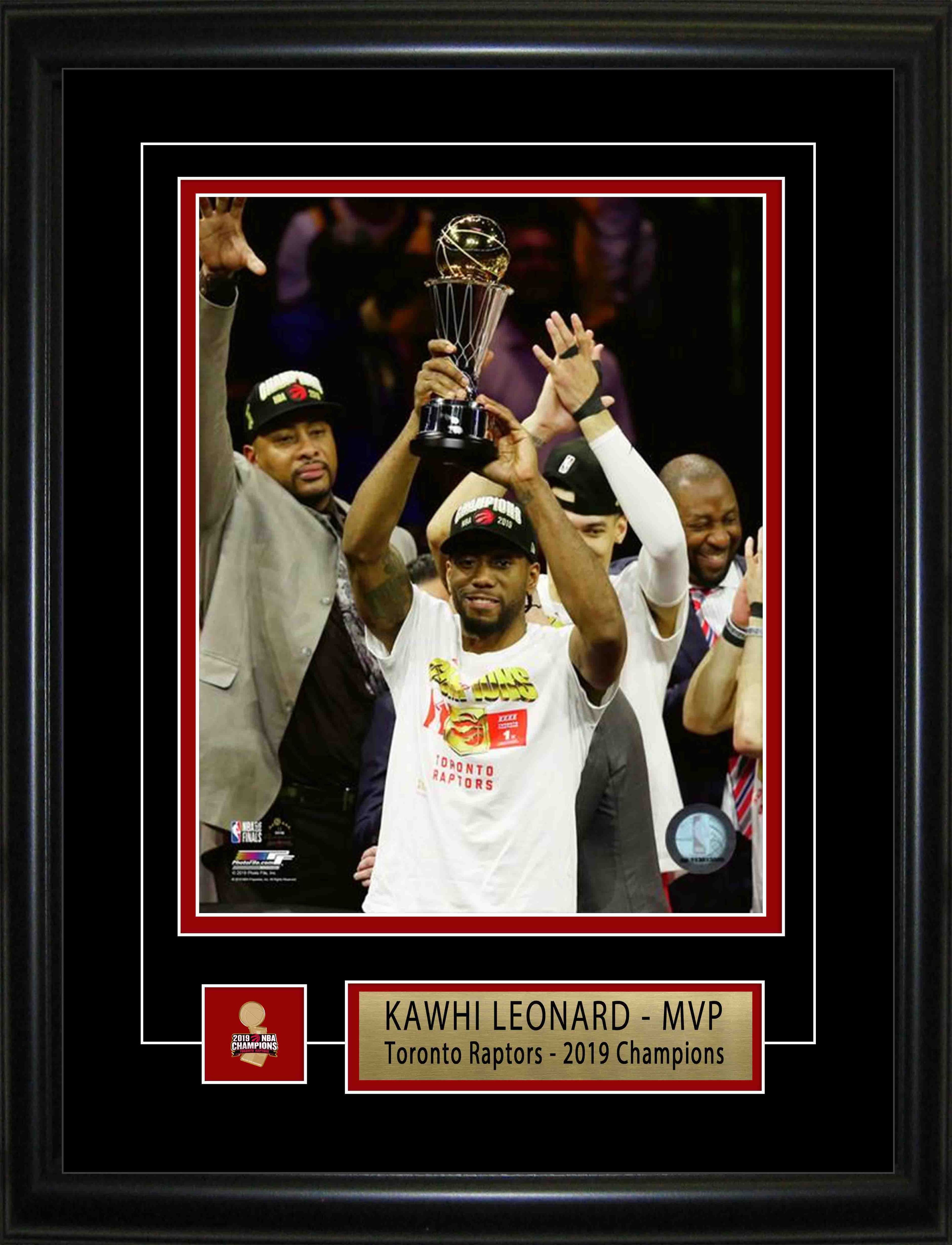 Kawhi Leonard Toronto Raptors Framed 8" x 10" Lifting 2019 Playoff MVP Photo 15" x 17"