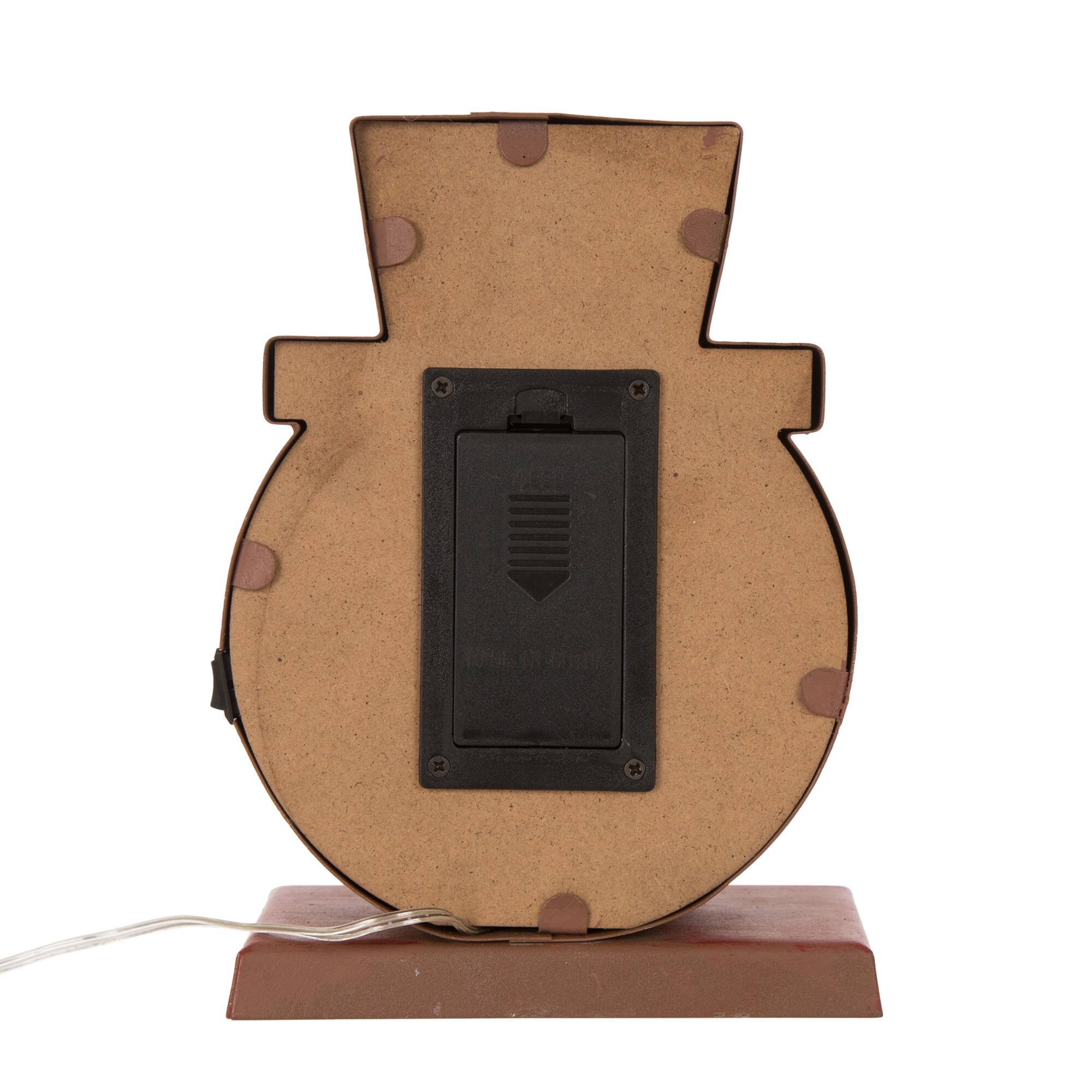 Glitzhome® 7" Marquee LED Snowman Head Stocking Holder Set