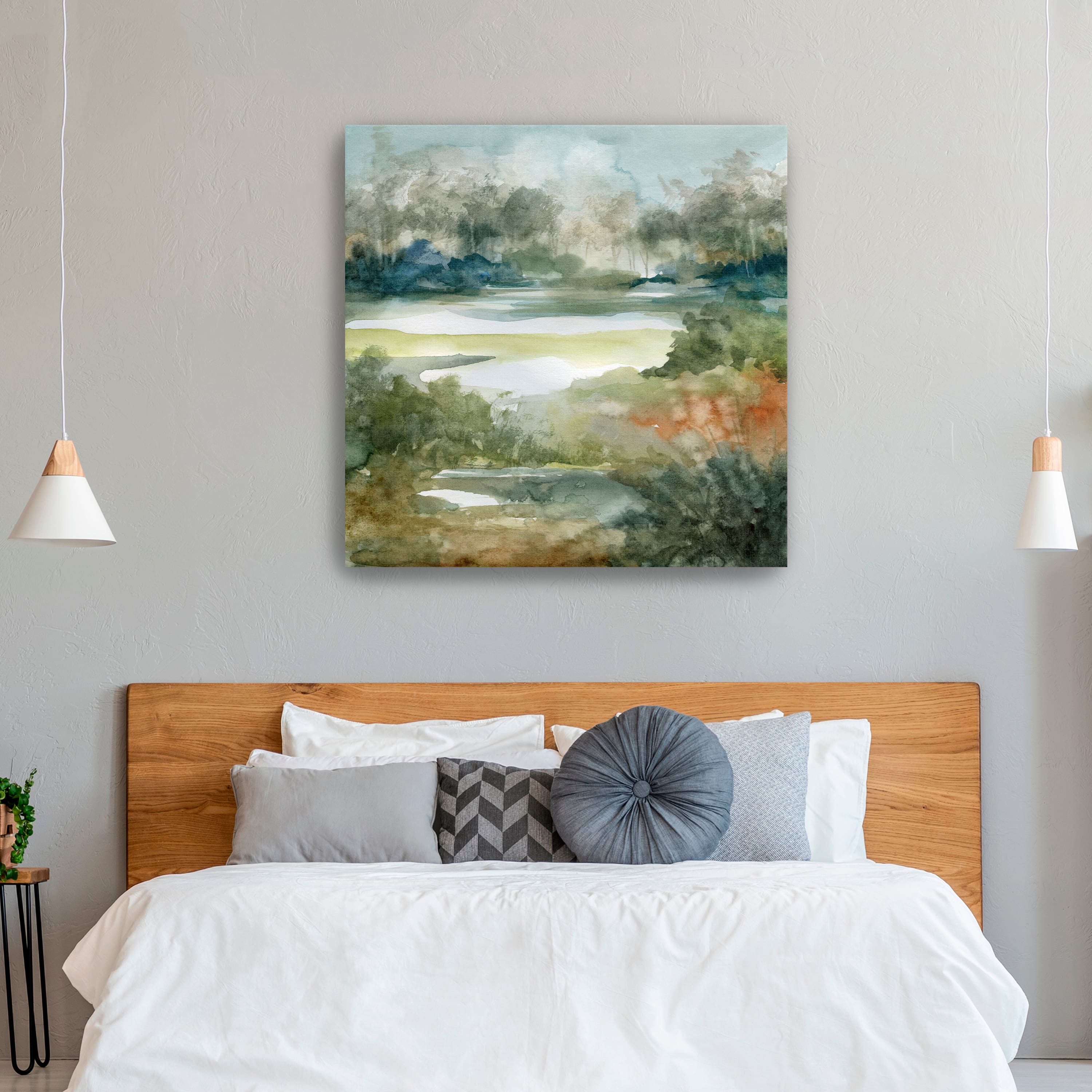 Converging Streams Canvas Giclee