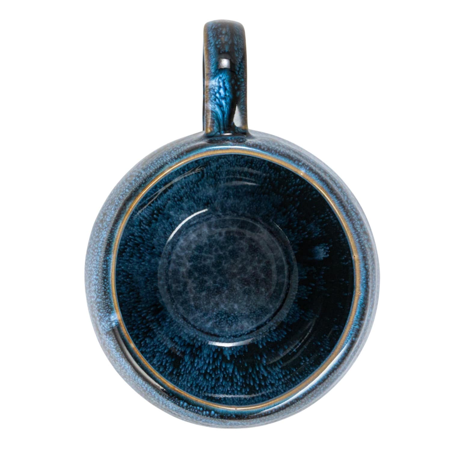 Hello Honey® 16oz. Brown & Blue Round Stoneware Mug Set, 2ct.