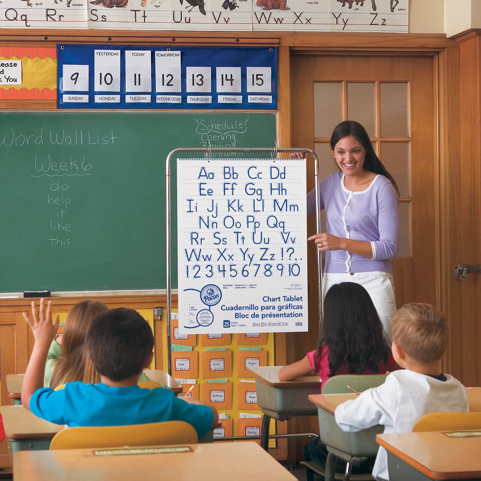 Pacon® 24" x 32" Manuscript Cover Ruled Chart Tablets, 2 Packs of 25