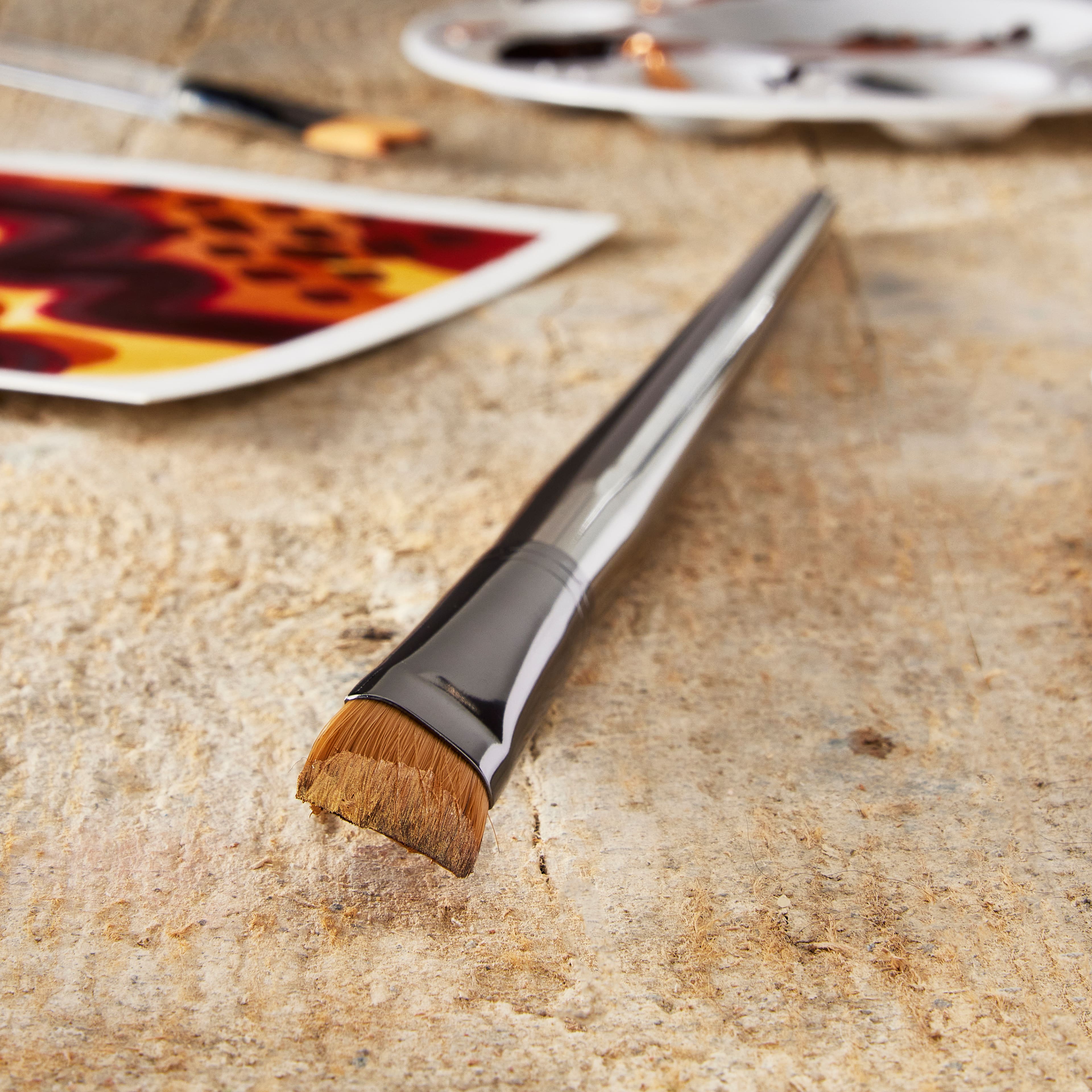 12 Pack: Zen™ Series 43 Long Handle Angular Brush