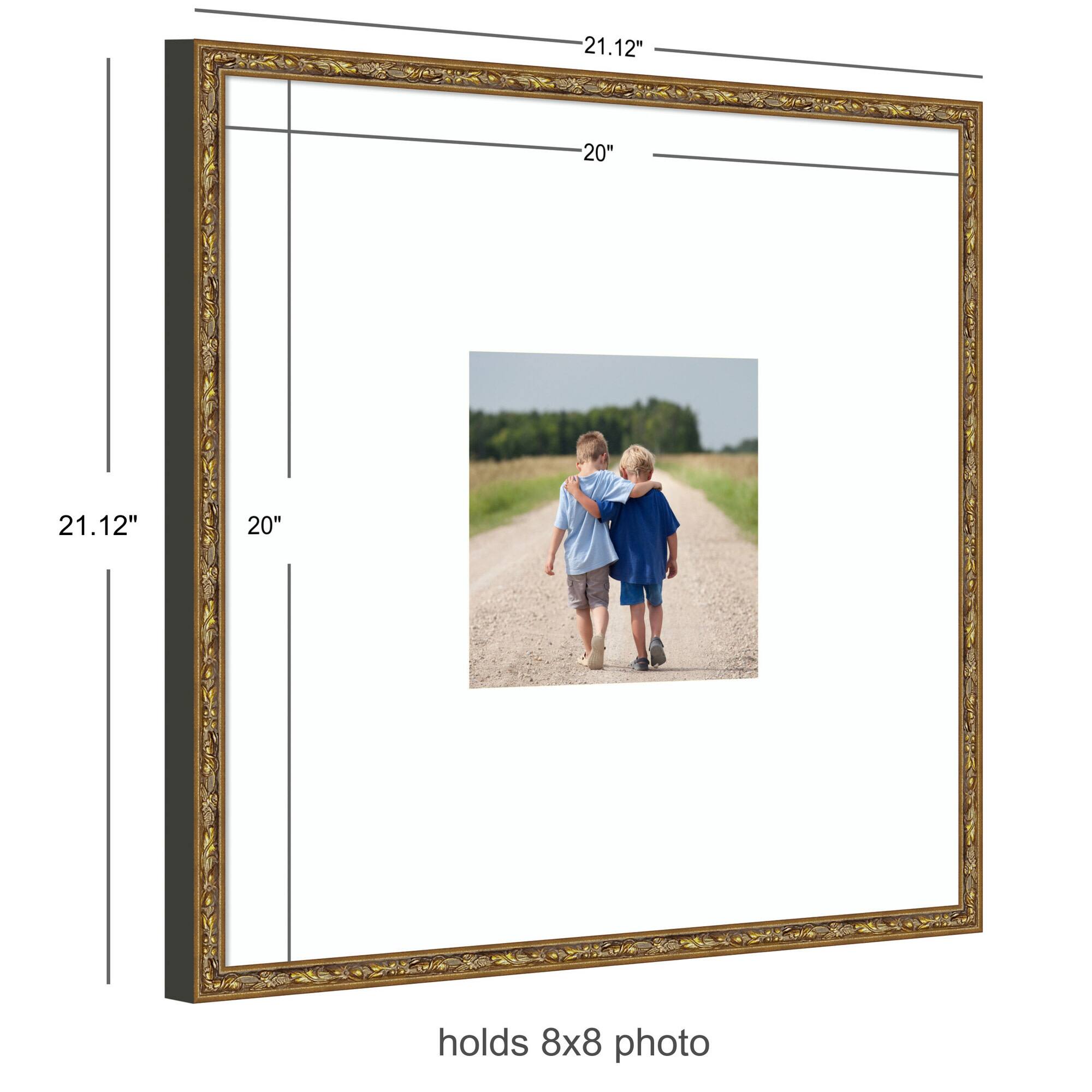 Kate and Laurel Belvedere Bronze Photo Frame with Mat