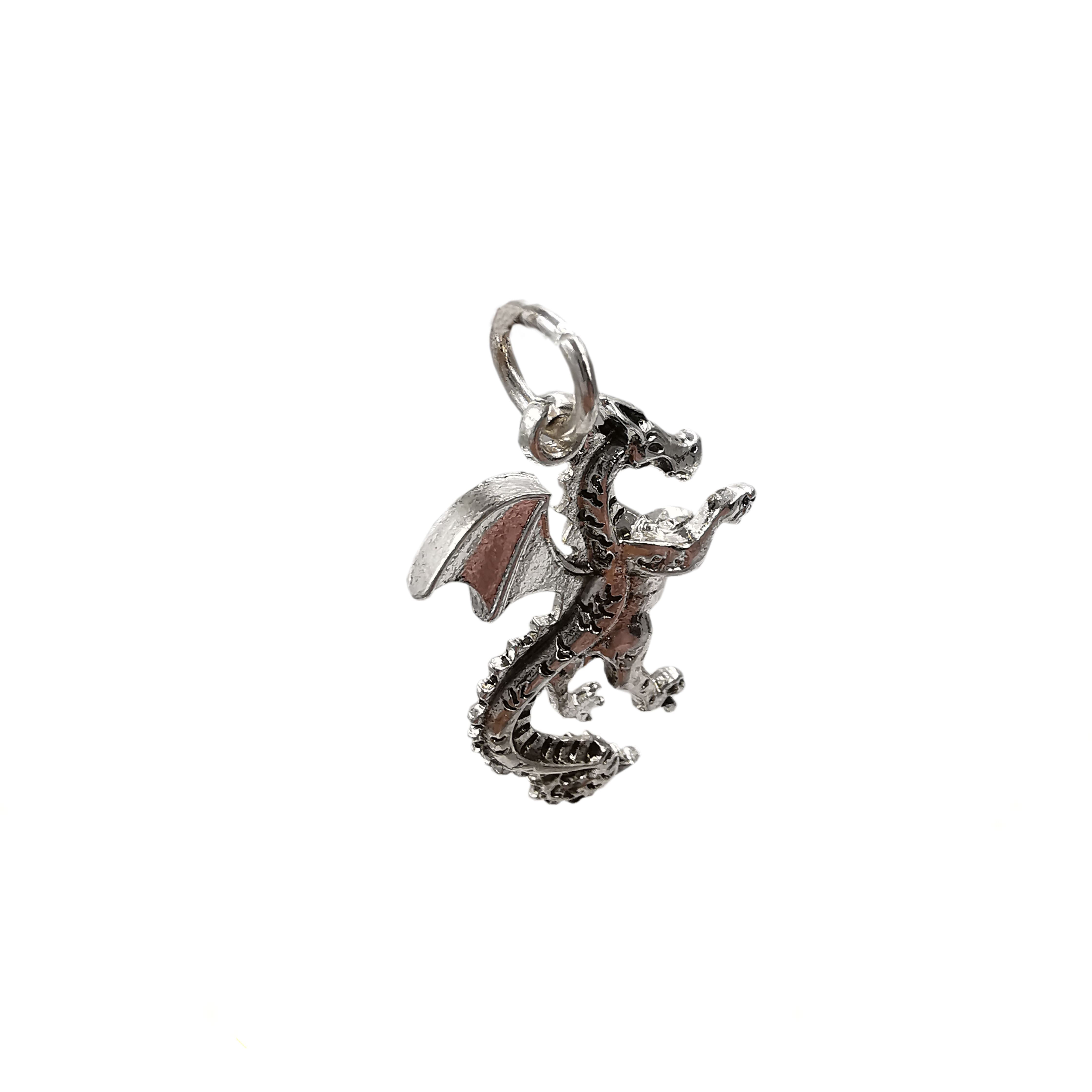 Silver Plated Dragon Charm by Bead Landing™