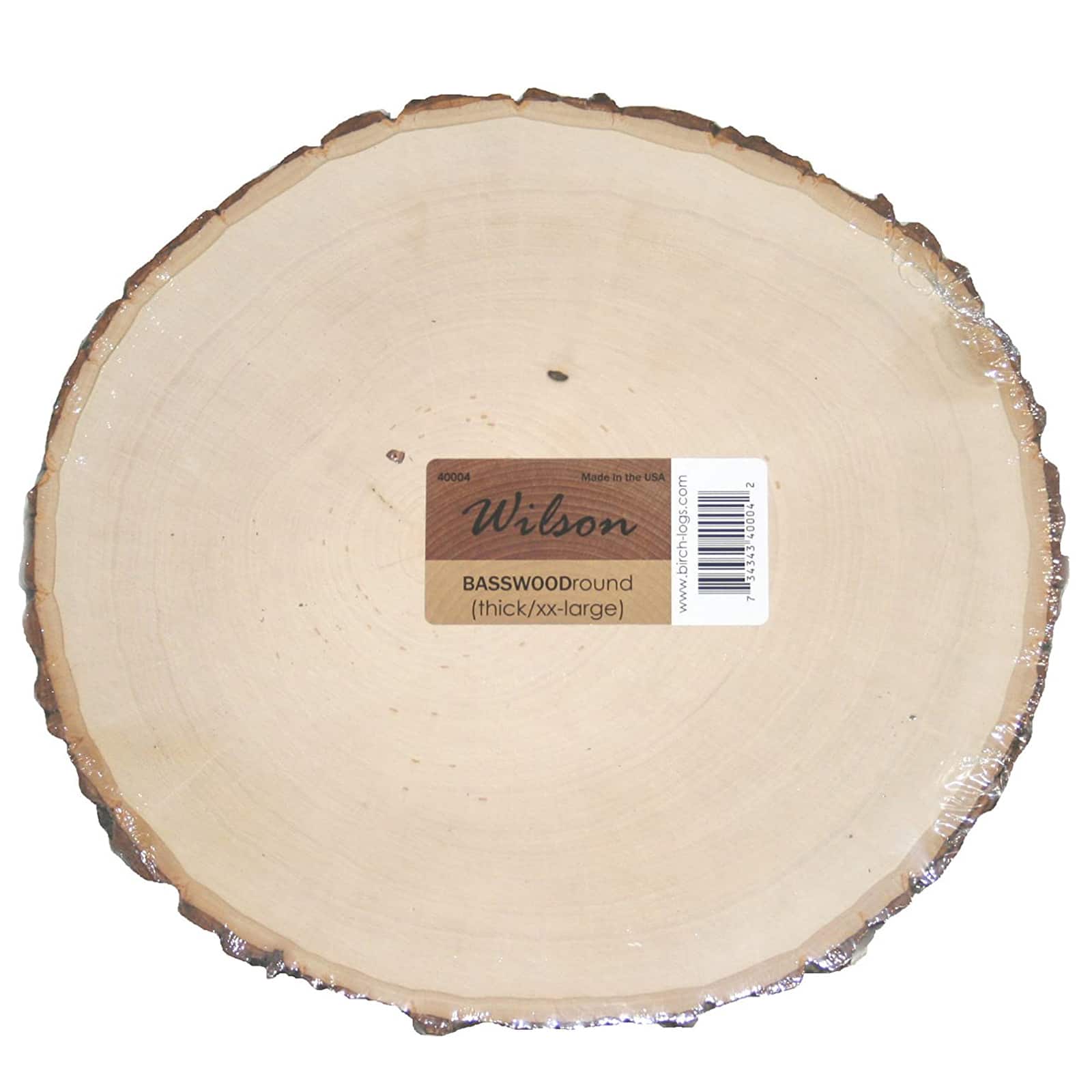 Wilson® Enterprises Basswood Round Thick