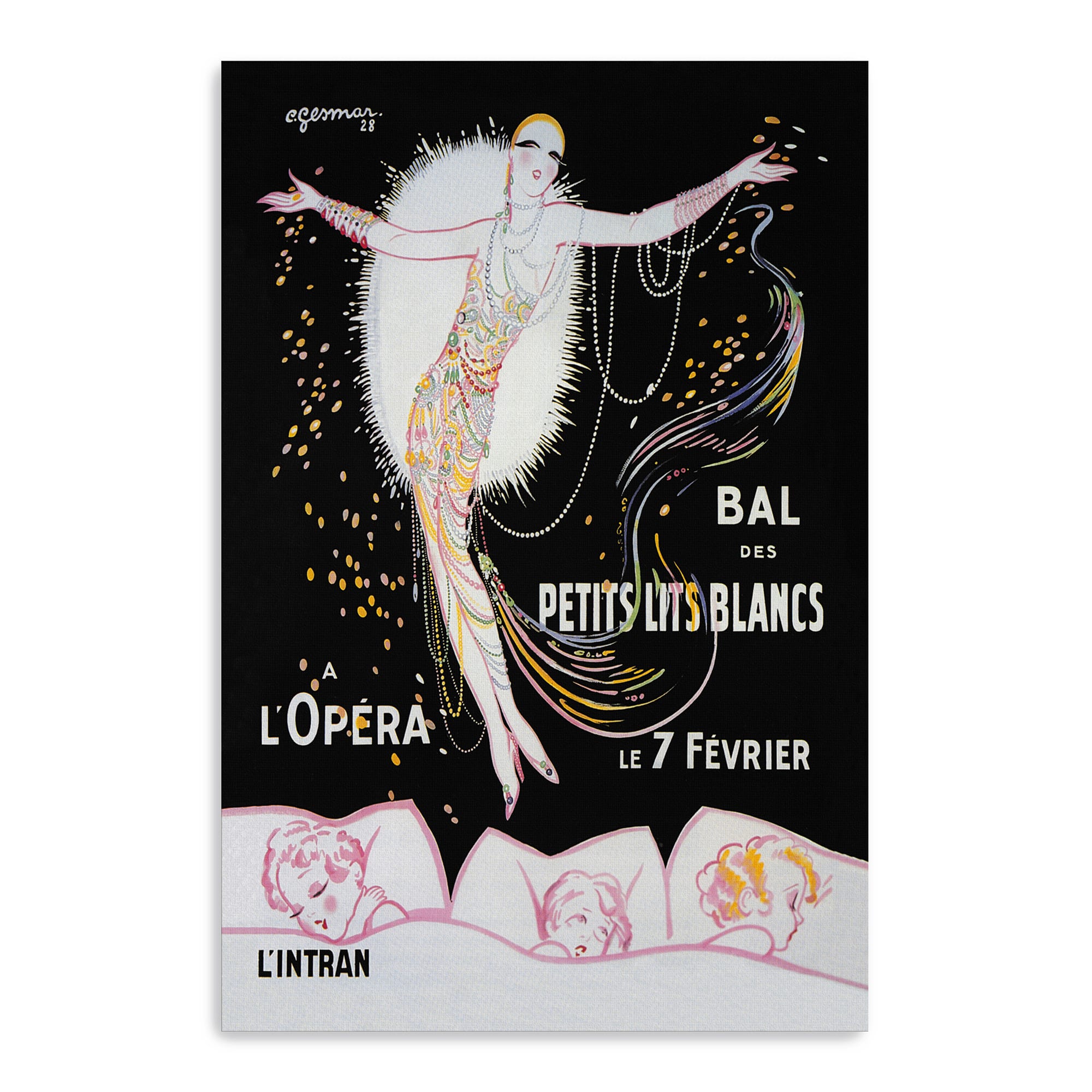 Lumaprints Dance of the Little White Lights Canvas Giclée Art