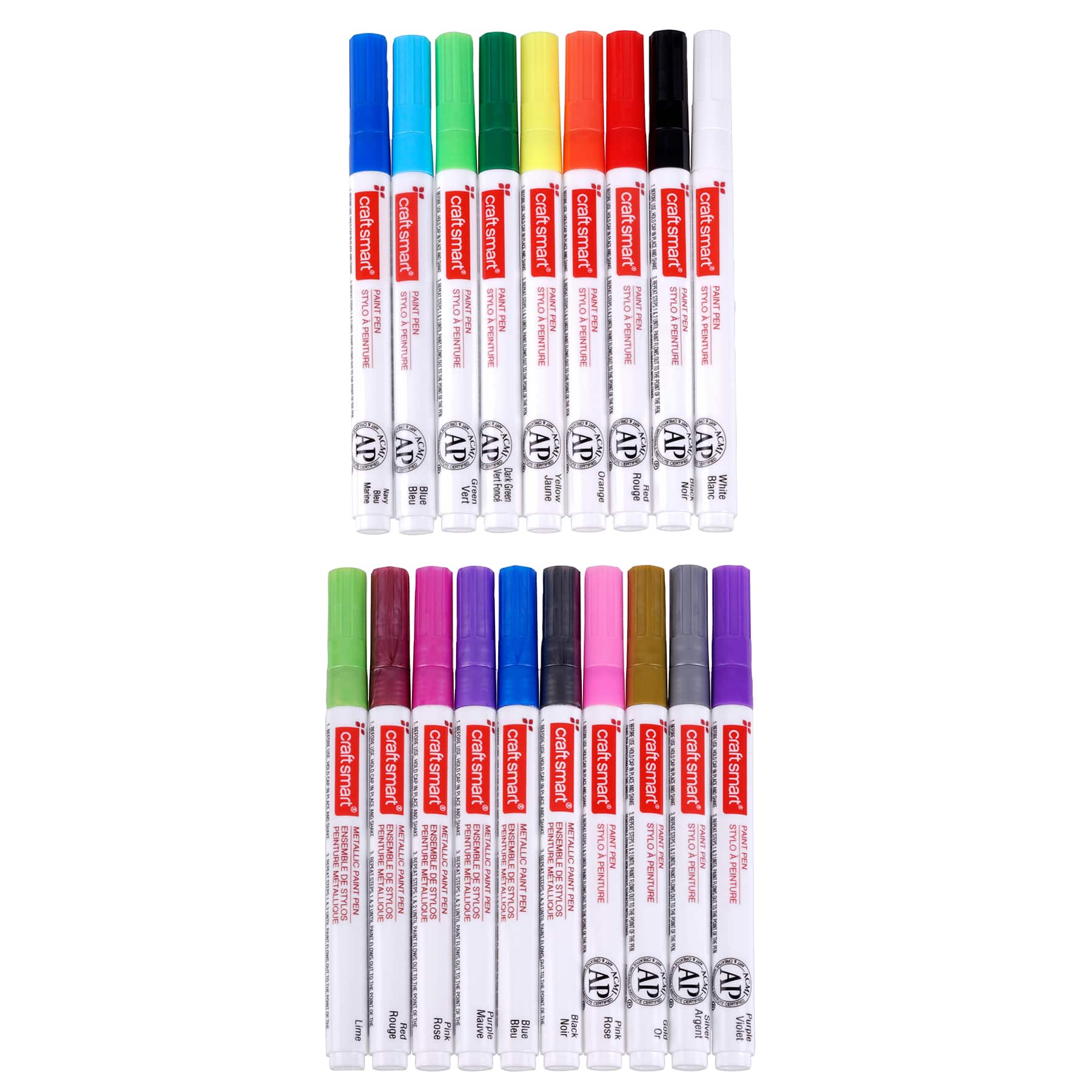 6 Packs: 24 ct. (144 total) Medium Line Paint Pen Set by Craft Smart®