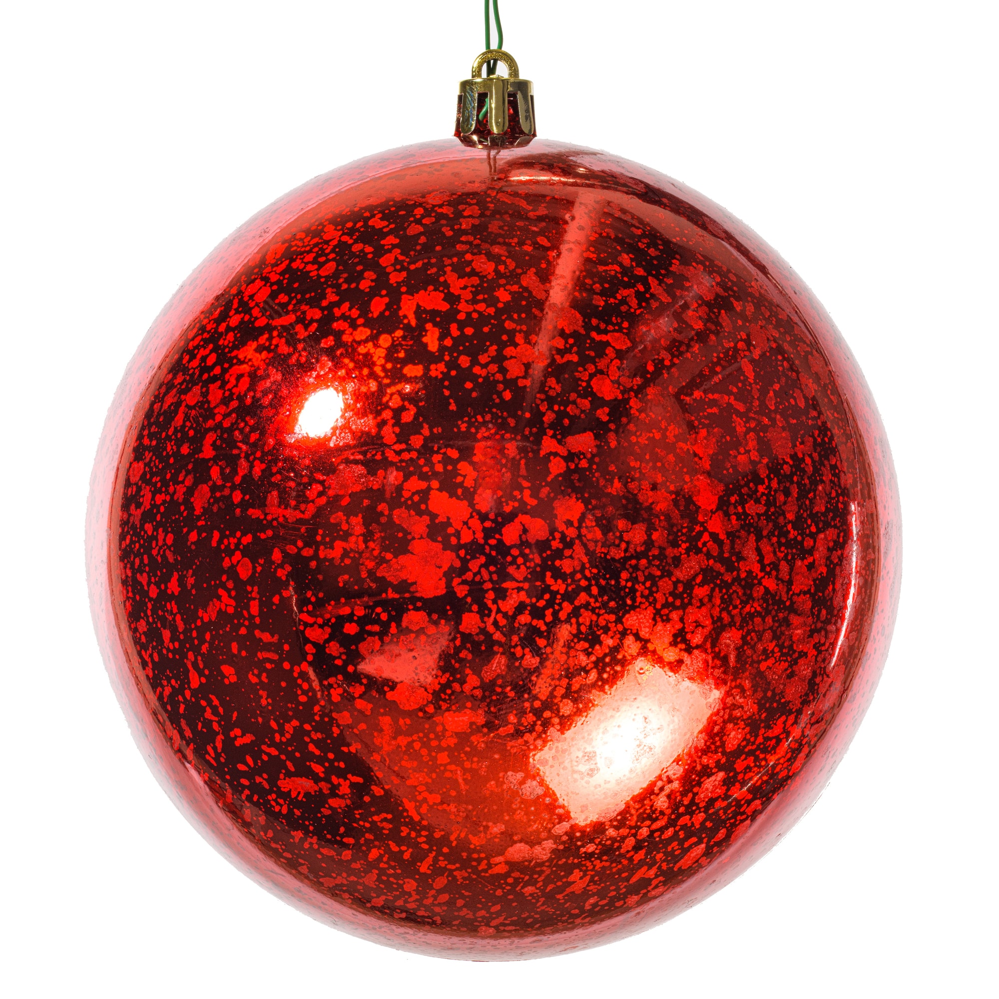 Vickerman 4.75" Red Shiny Mercury Ball Ornaments, 4ct.