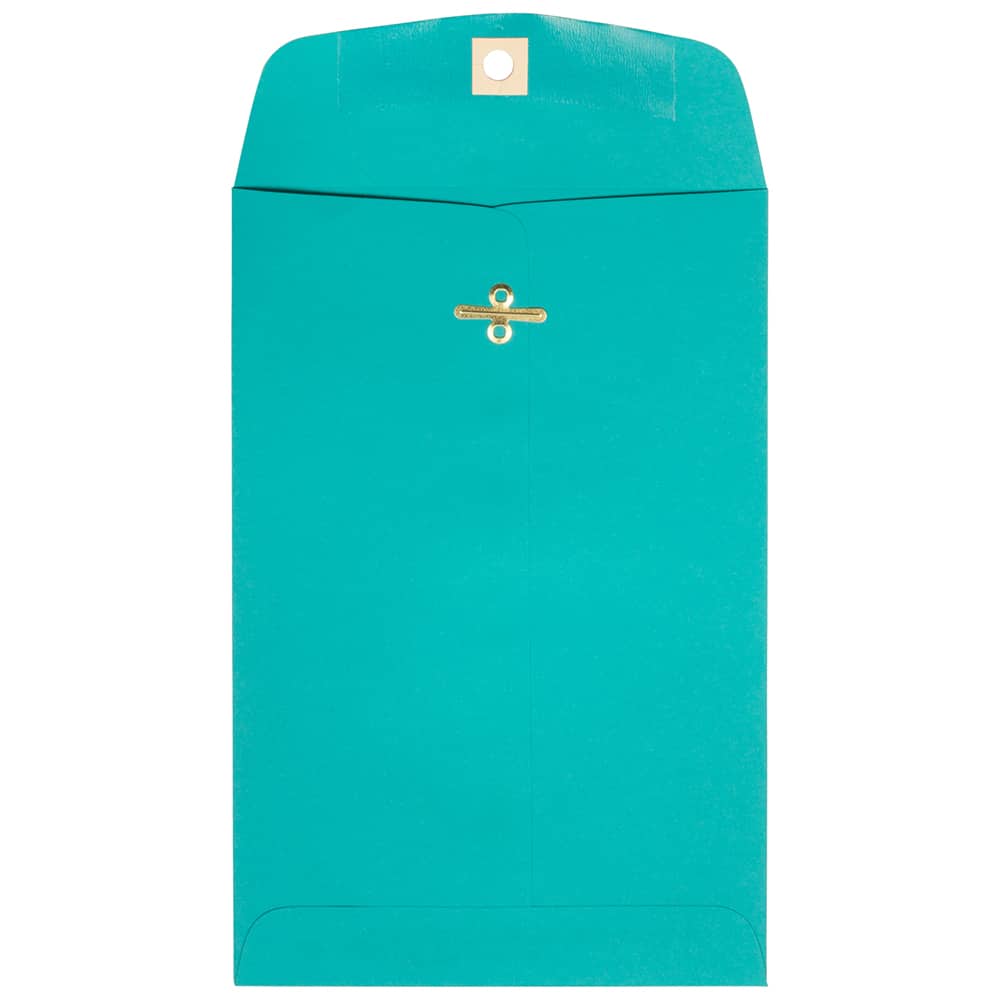JAM Paper 6" x 9" Sea Blue Open End Catalog Recycled Envelopes
