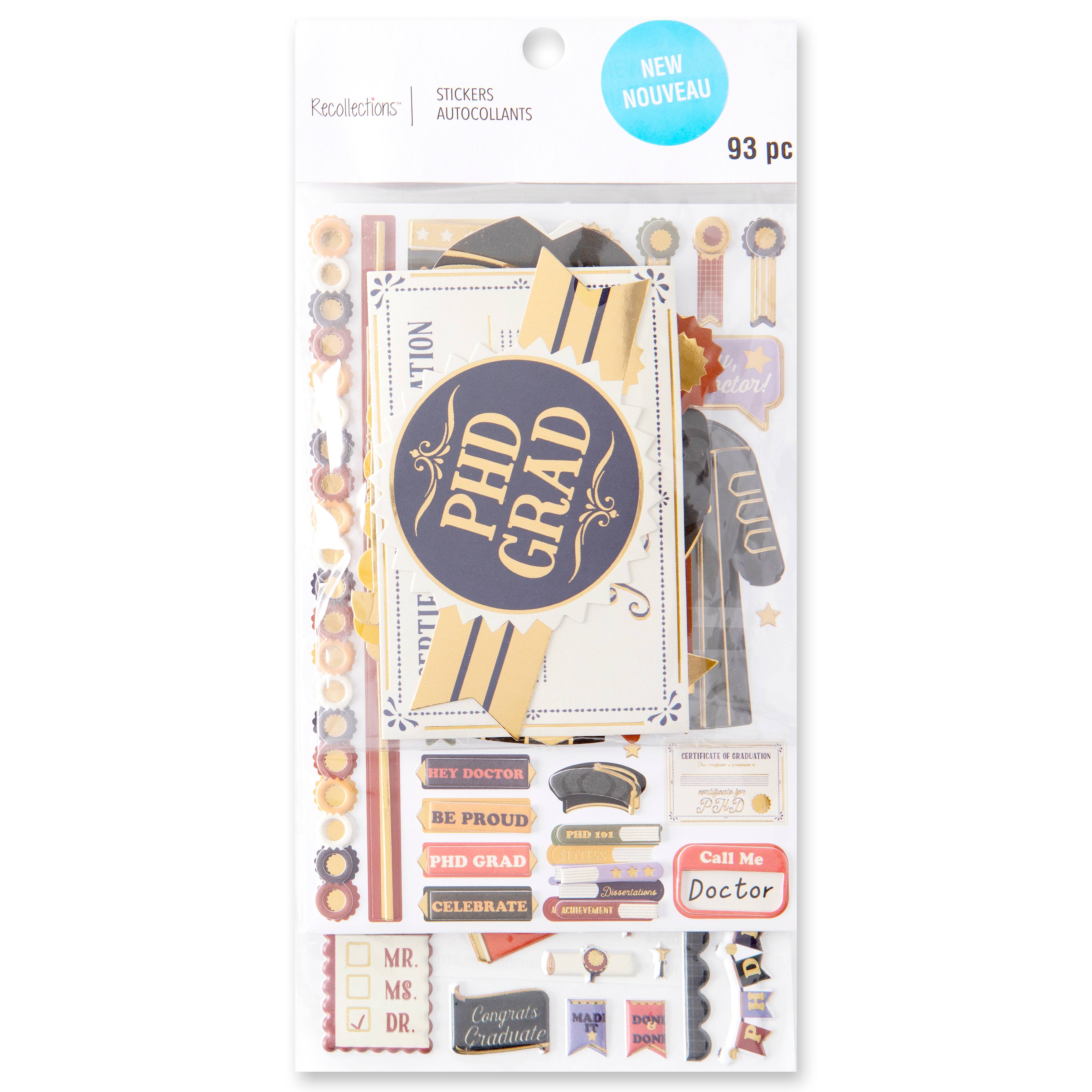 PhD Graduation Sticker Flip Pack by Recollections™