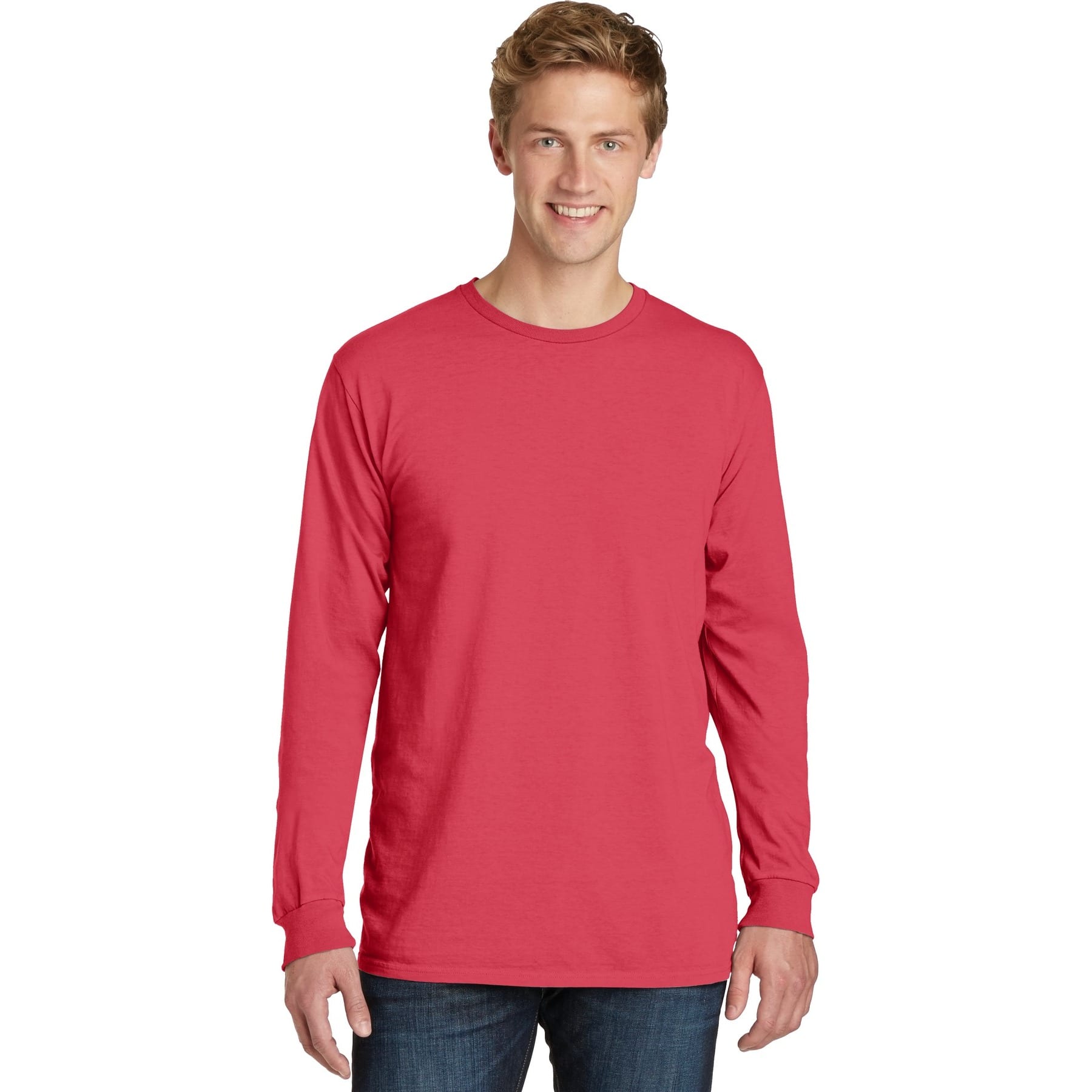 Port & Company® Beach Wash® Colors Garment-Dyed Long Sleeve Tee