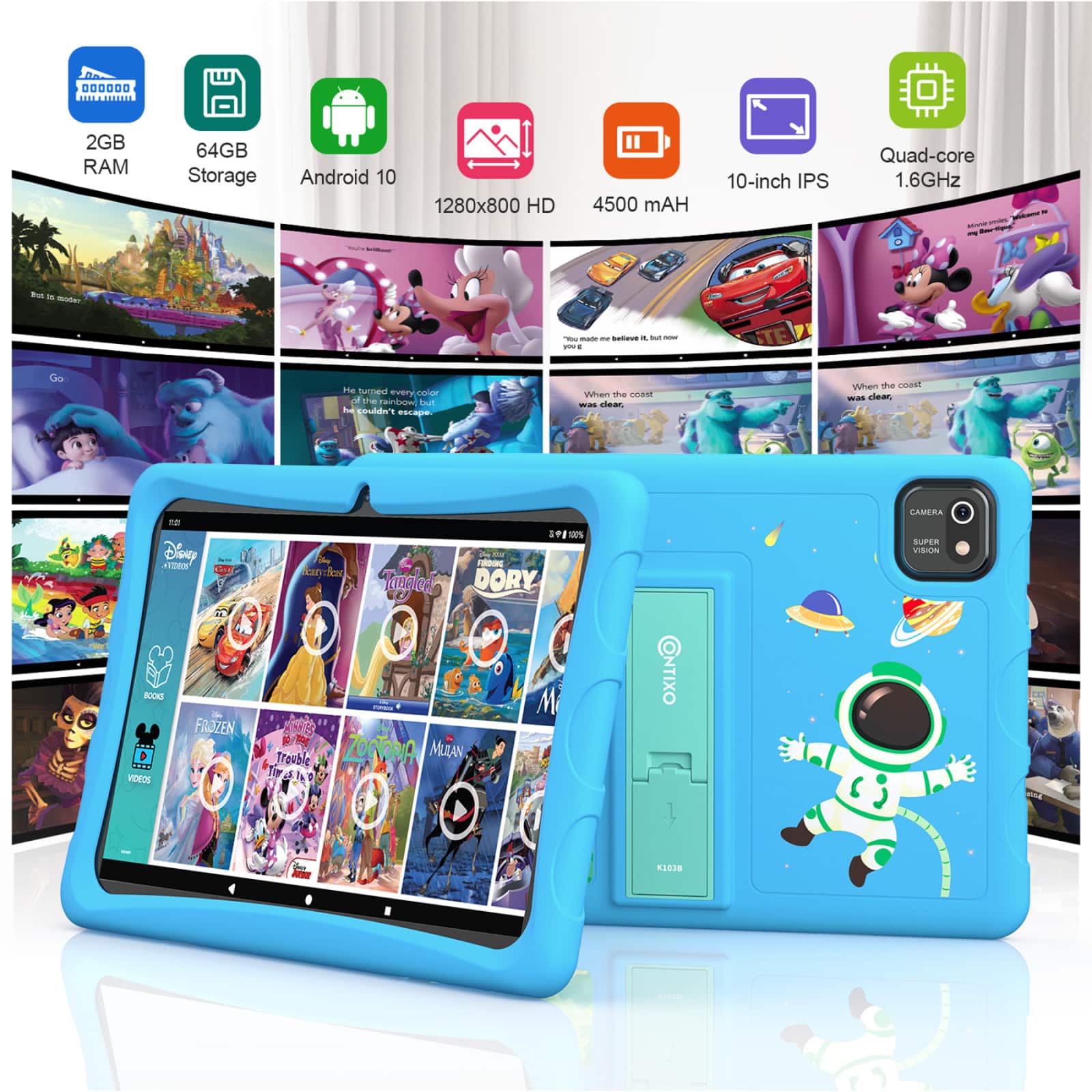 Contixo K103B Kids HD Tablet