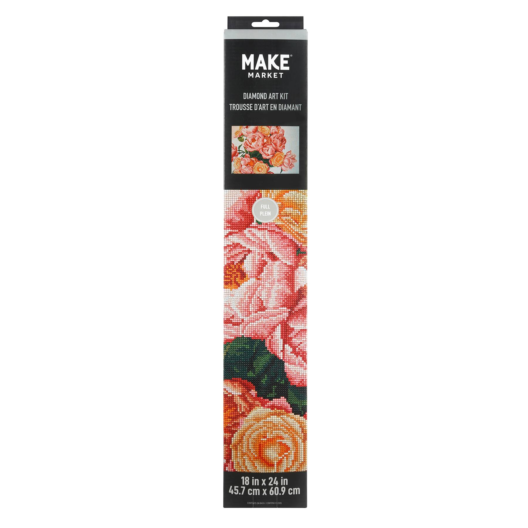 6 Pack: Peonies Diamond Art Kit by Make Market®