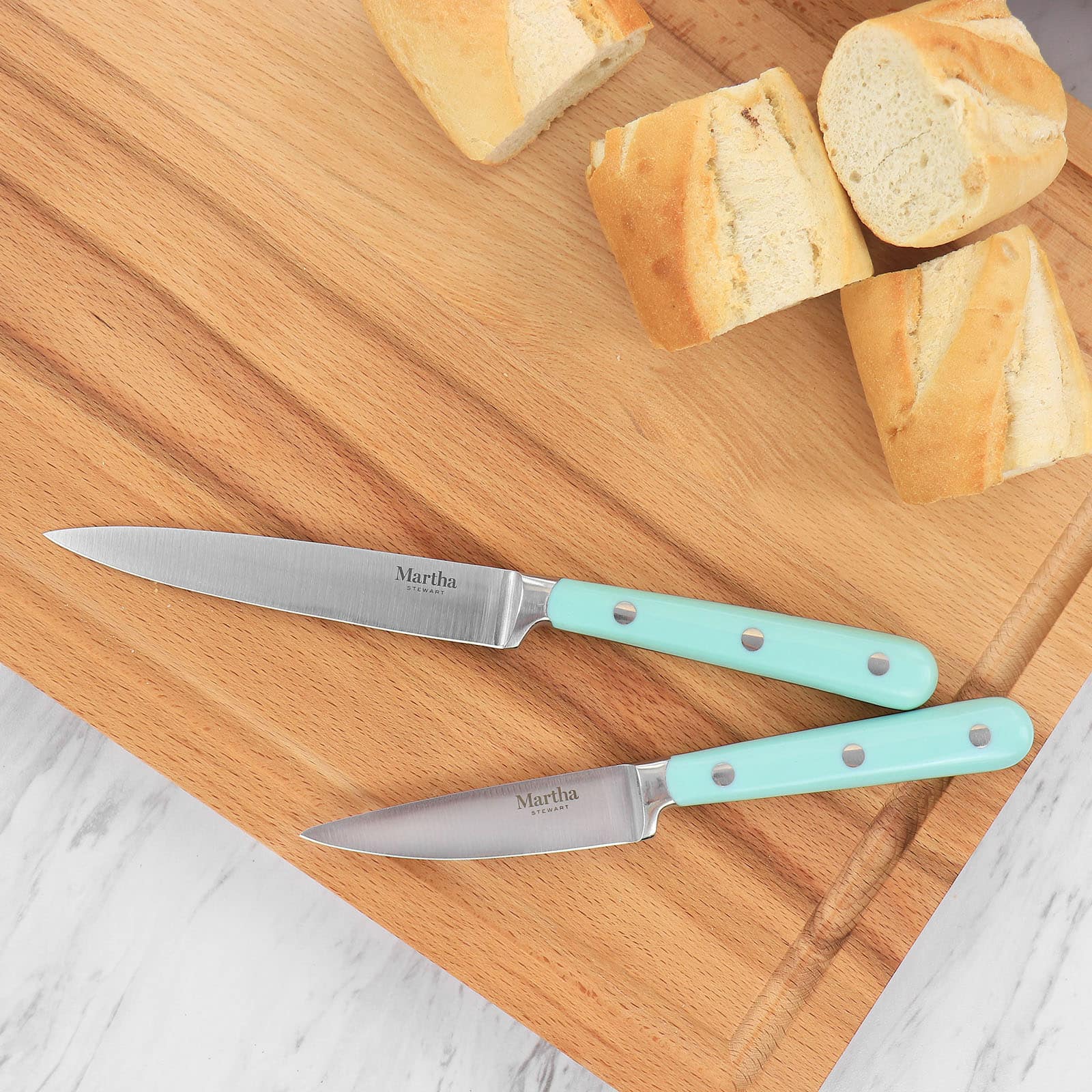 Martha Stewart Turquoise Stainless Steel 2 Piece Cutlery Set