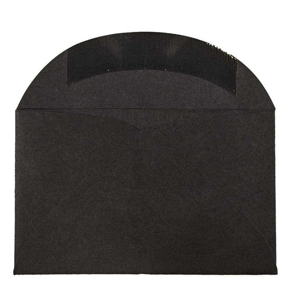 JAM Paper 3.63" x 2.38" Black Linen Mini Envelopes, 50ct.