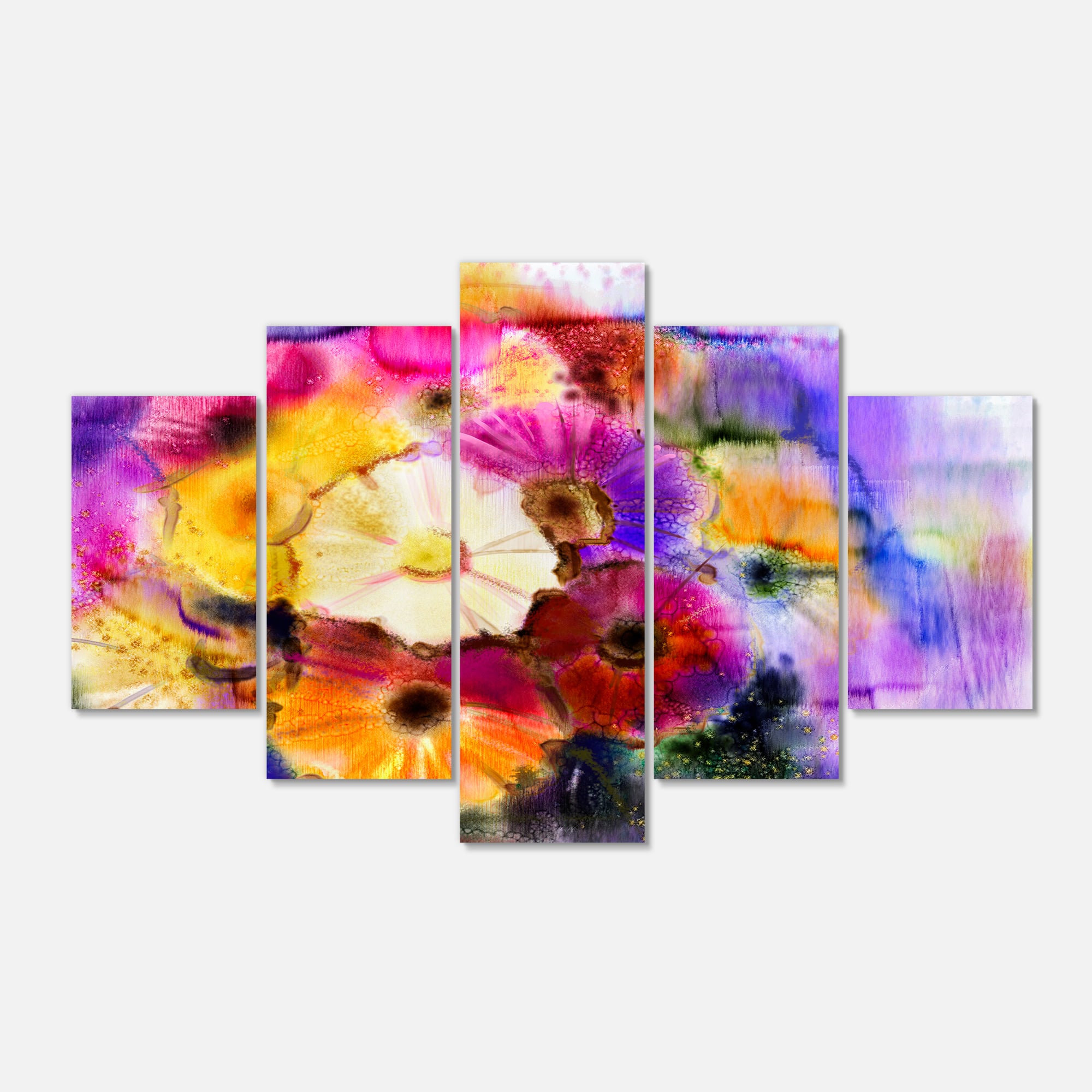 Designart - Bunch of Colored Daisy Flowers