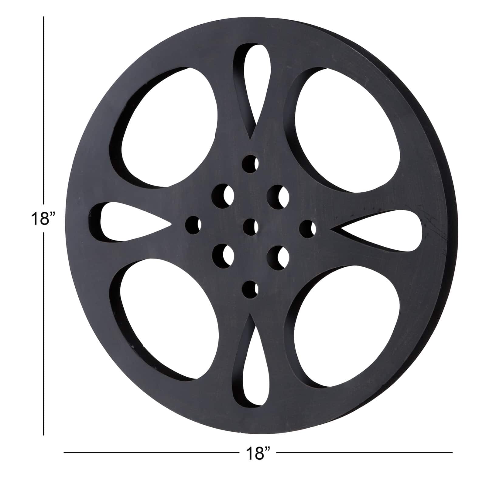 Gray Round Metal Industrial Wall Décor