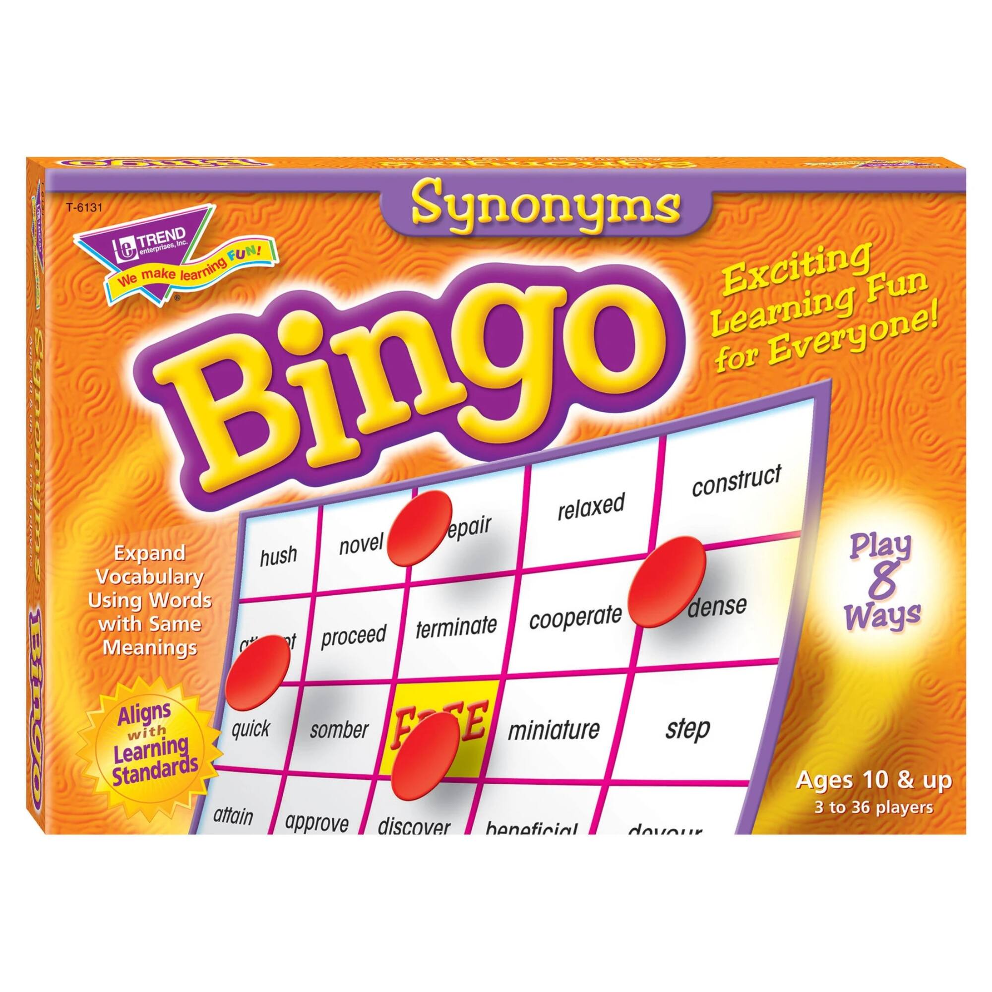 Trend Enterprises® Synonym Bingo