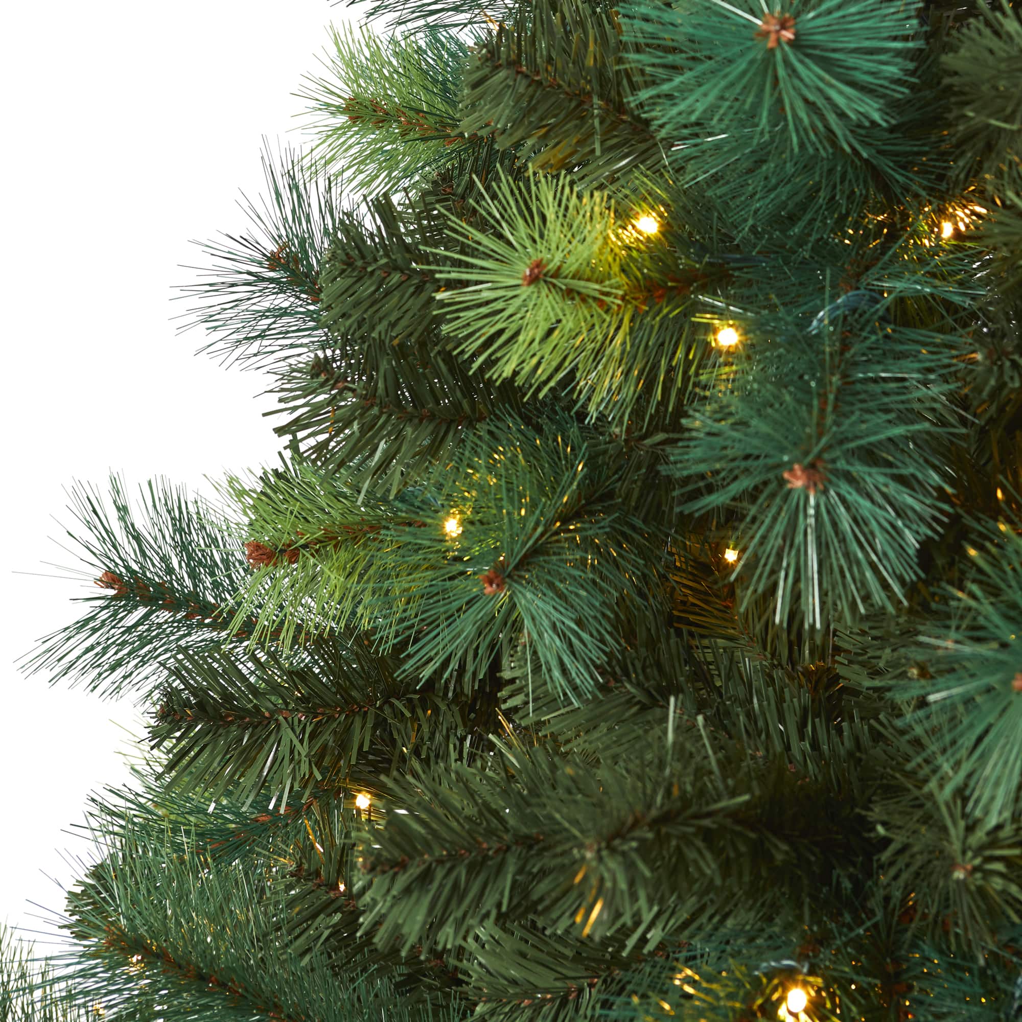 6ft. Pre-Lit Mixed Green Scotch Pine Artificial Christmas Tree with LED Lights