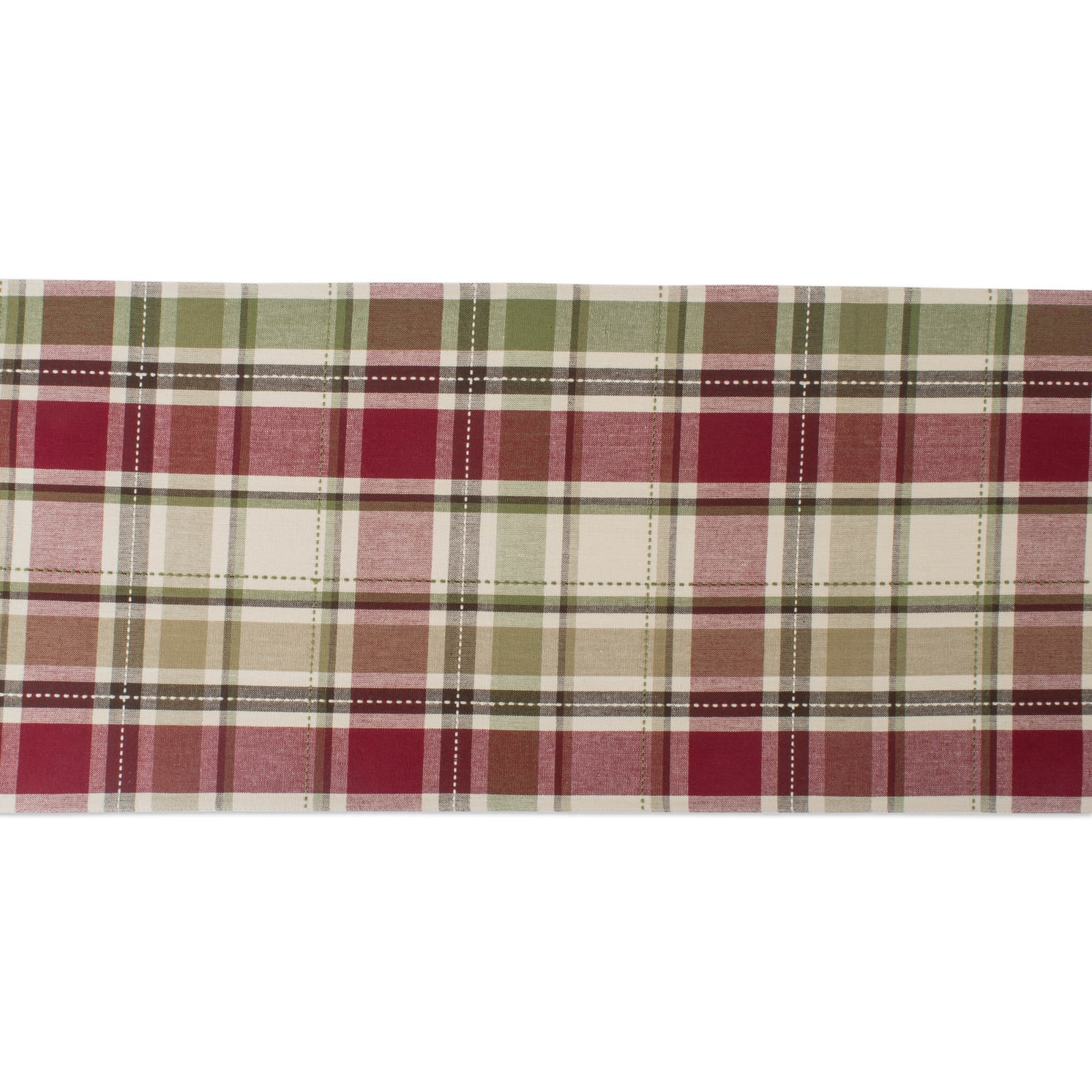 Homespun Plaid Table Runner 13" x 72"