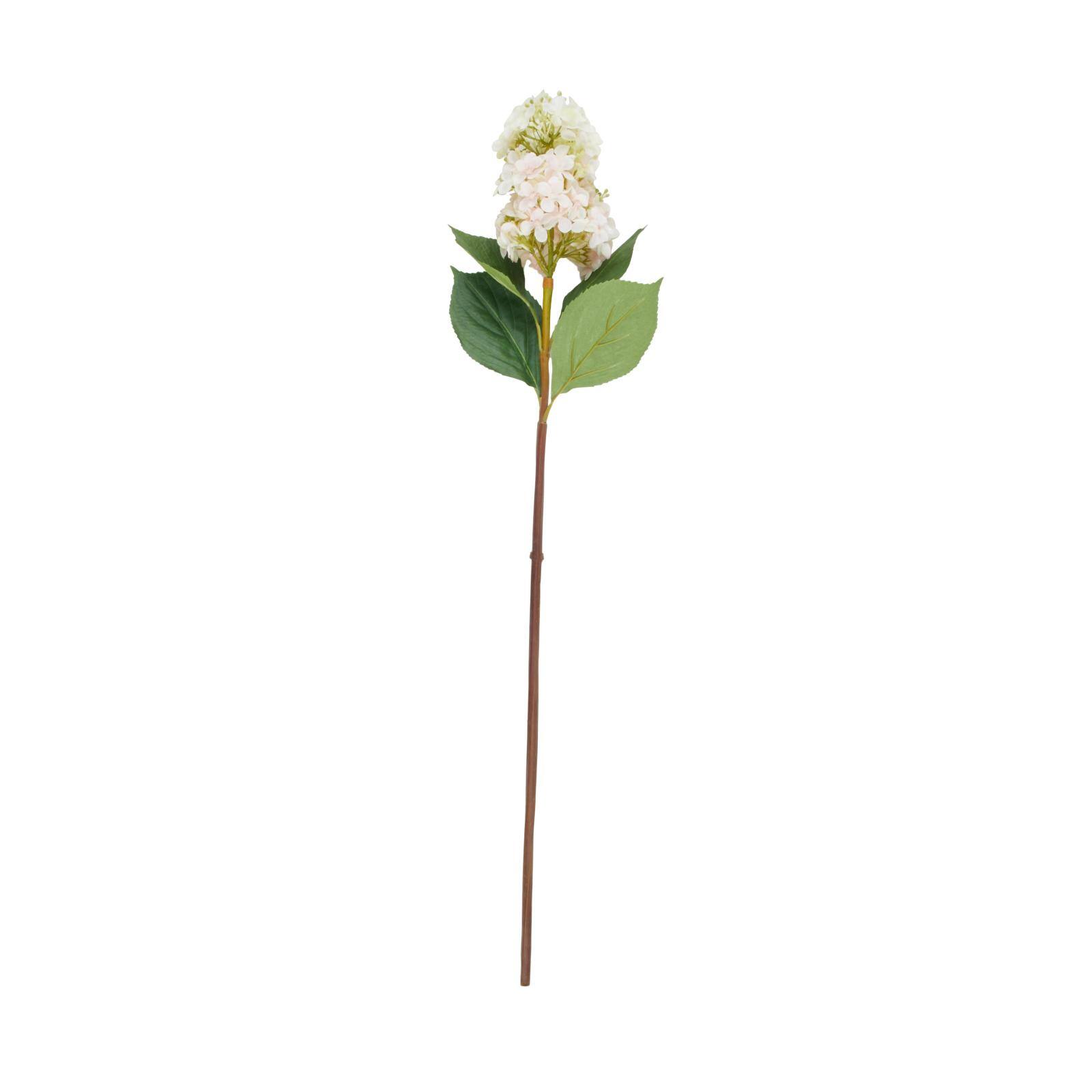 34" White Hydrangea Artificial Flower Stem