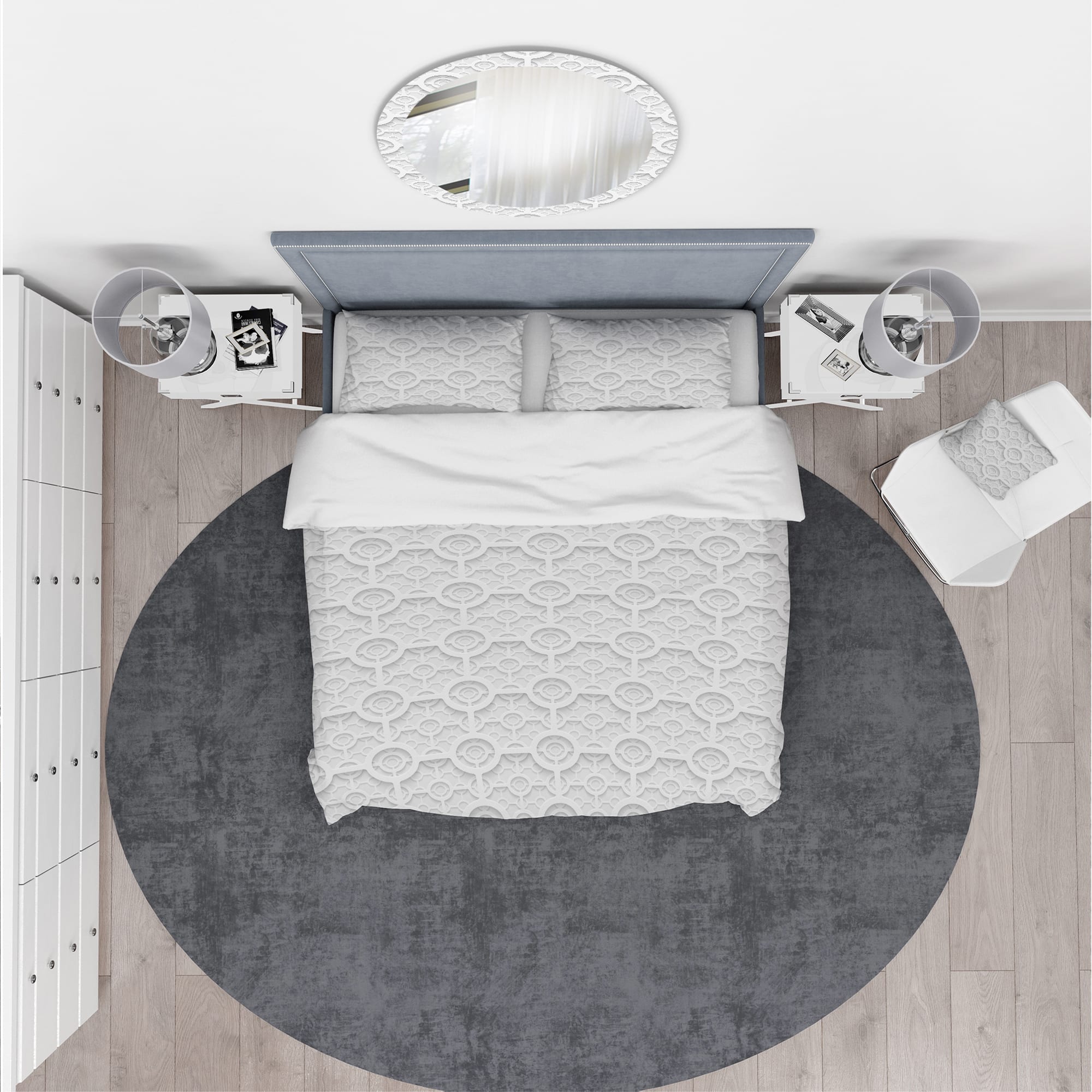 Designart 'Geometric Pattern' Scandinavian Bedding Set