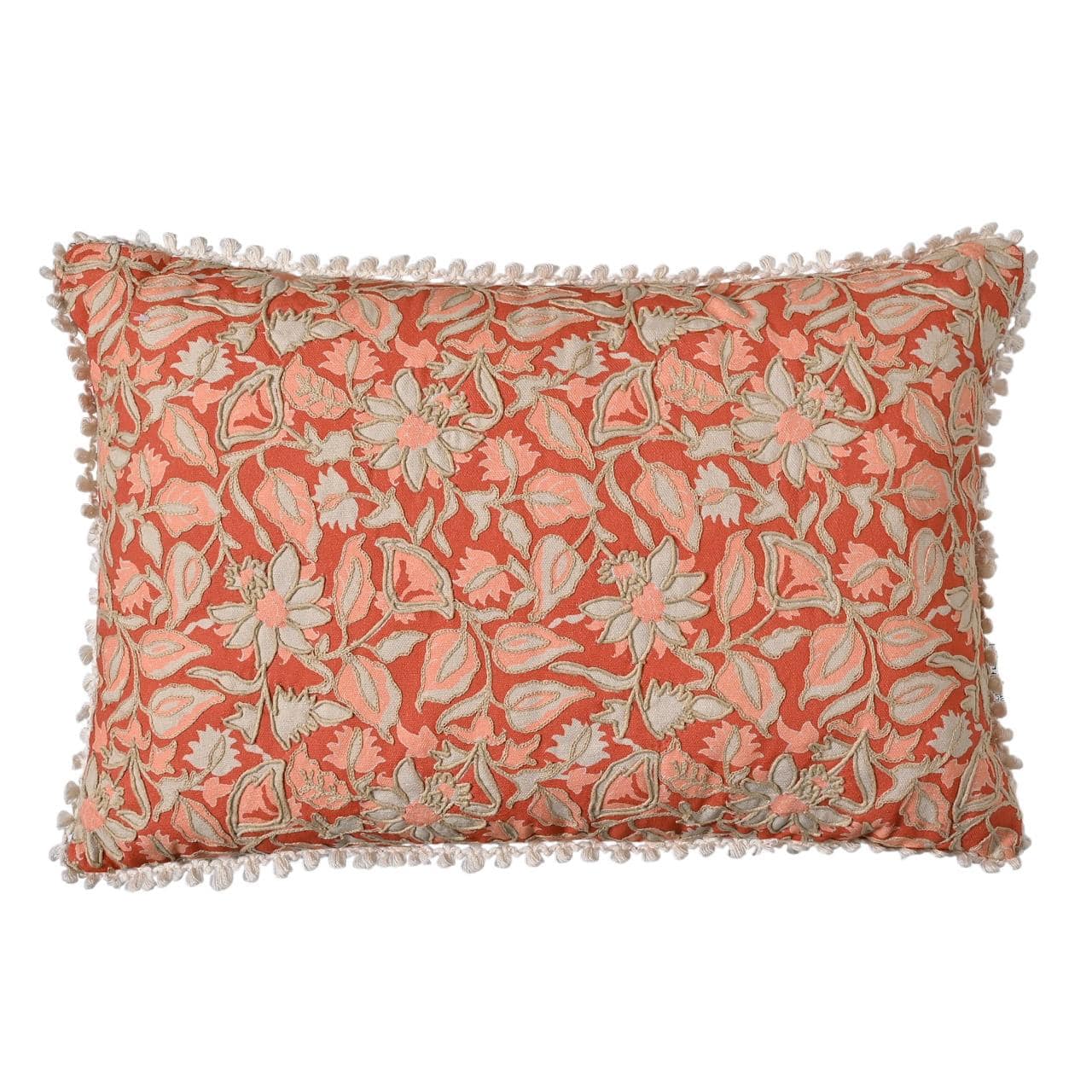 20" x 14" Pink Floral Lumbar Pillow by Ashland®