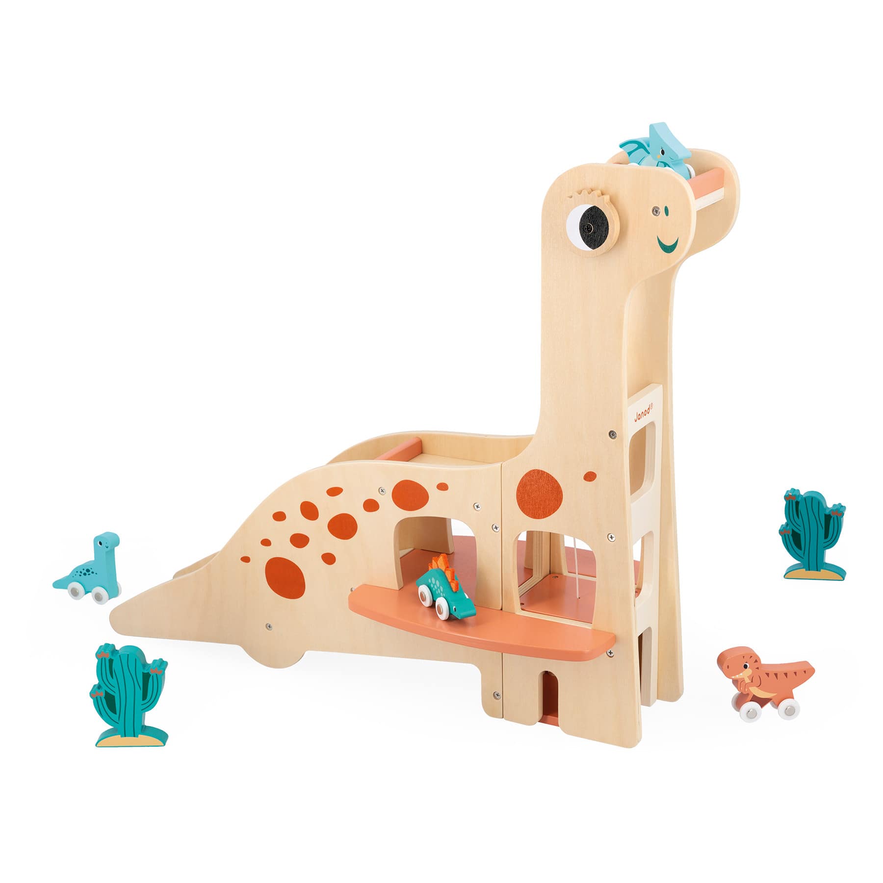 Janod® Dino Garage Toy Set