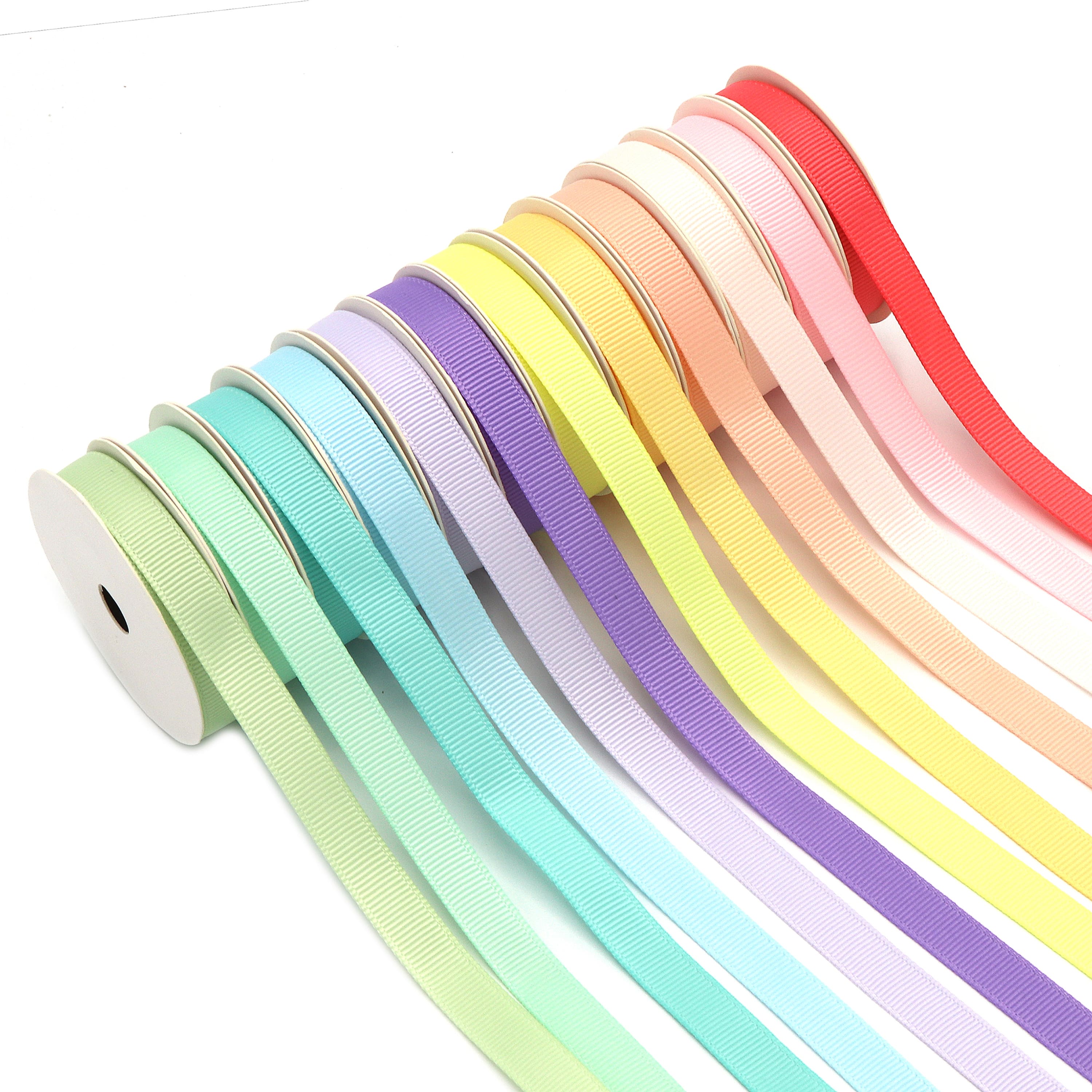 Gwen Studios 3/8" x 3yd. Pastels Grosgrain Ribbon Pack, 12ct.