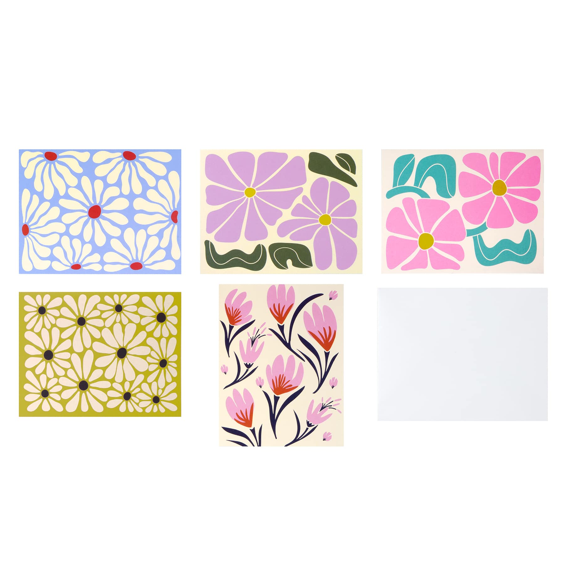 4.25" x 5.5" A2 Retro Flowers Cards & Envelopes by Recollections™