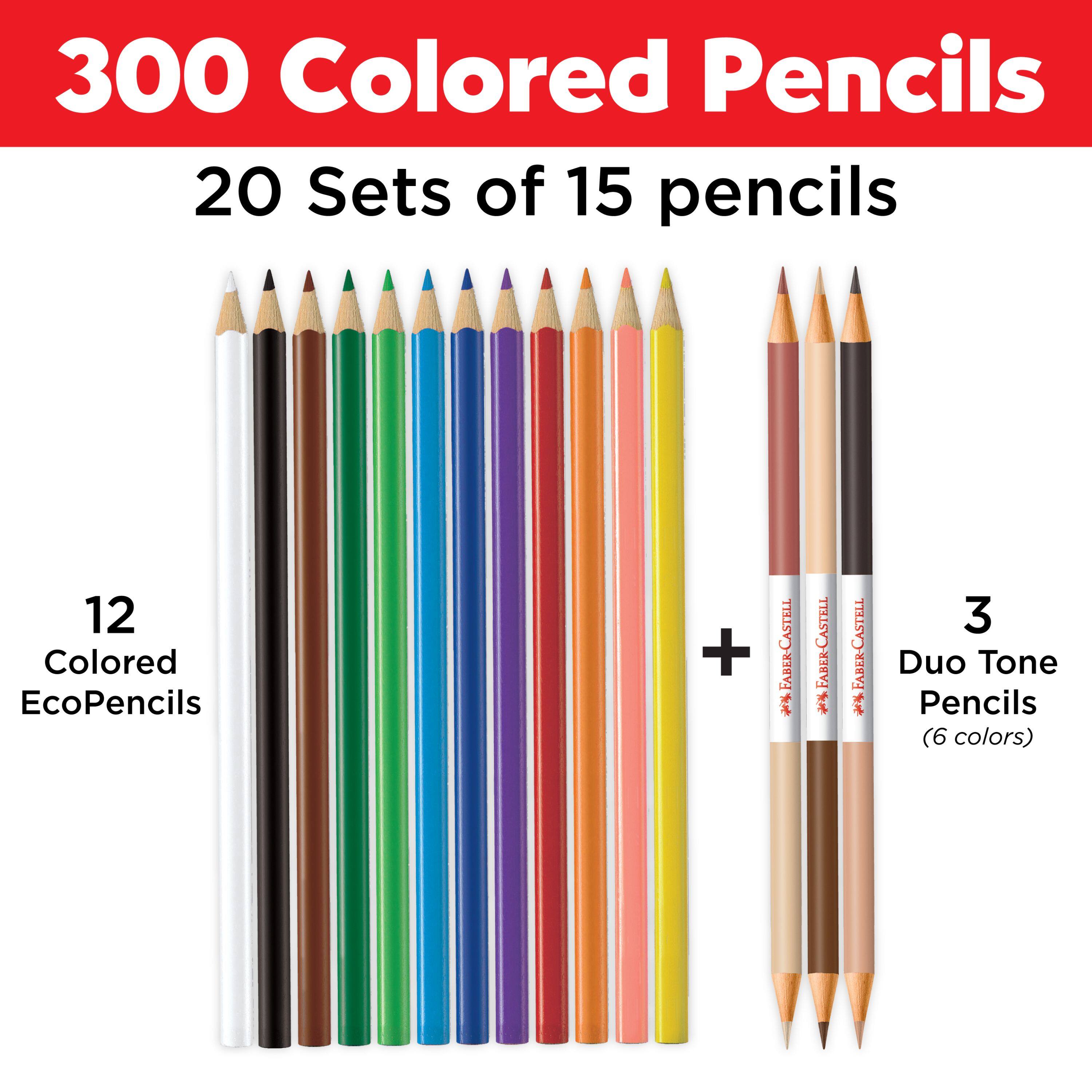Faber-Castell® 300-Piece World Colors Pencil School Pack