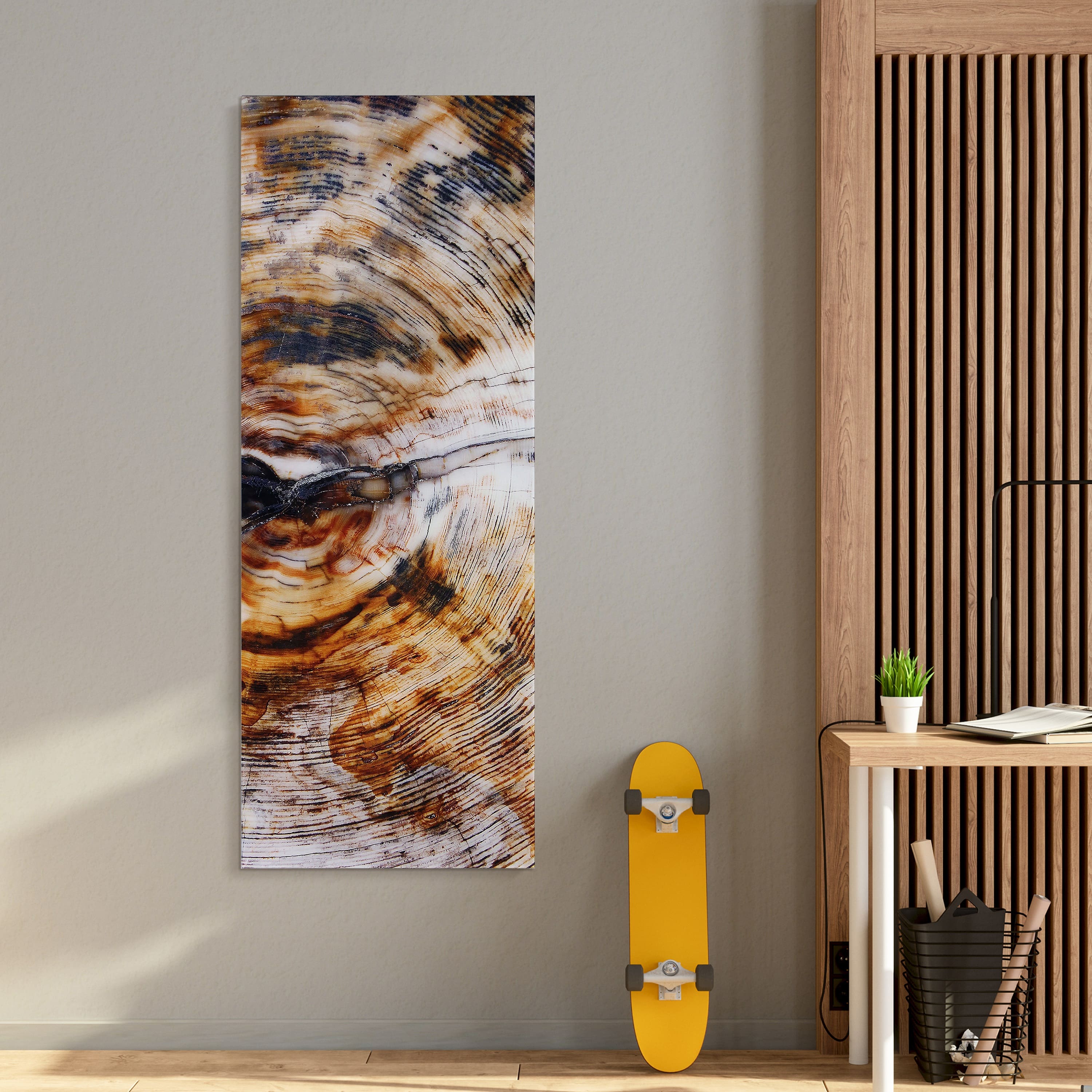 Empire Art Direct 63" x 24" Impact B Free Floating Tempered Glass Wall Art
