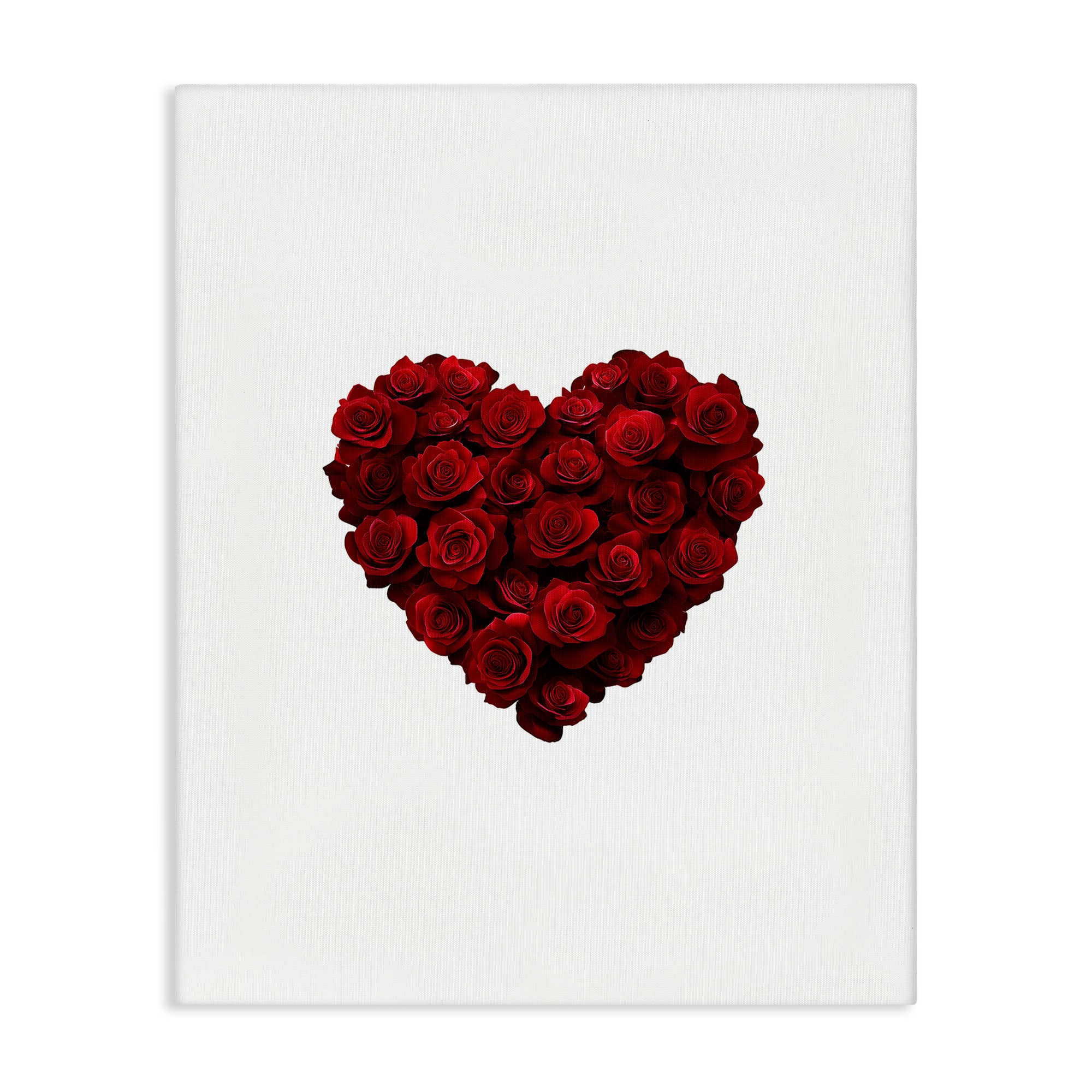 Stupell Industries Heart of Roses Bouquet Canvas Wall Art