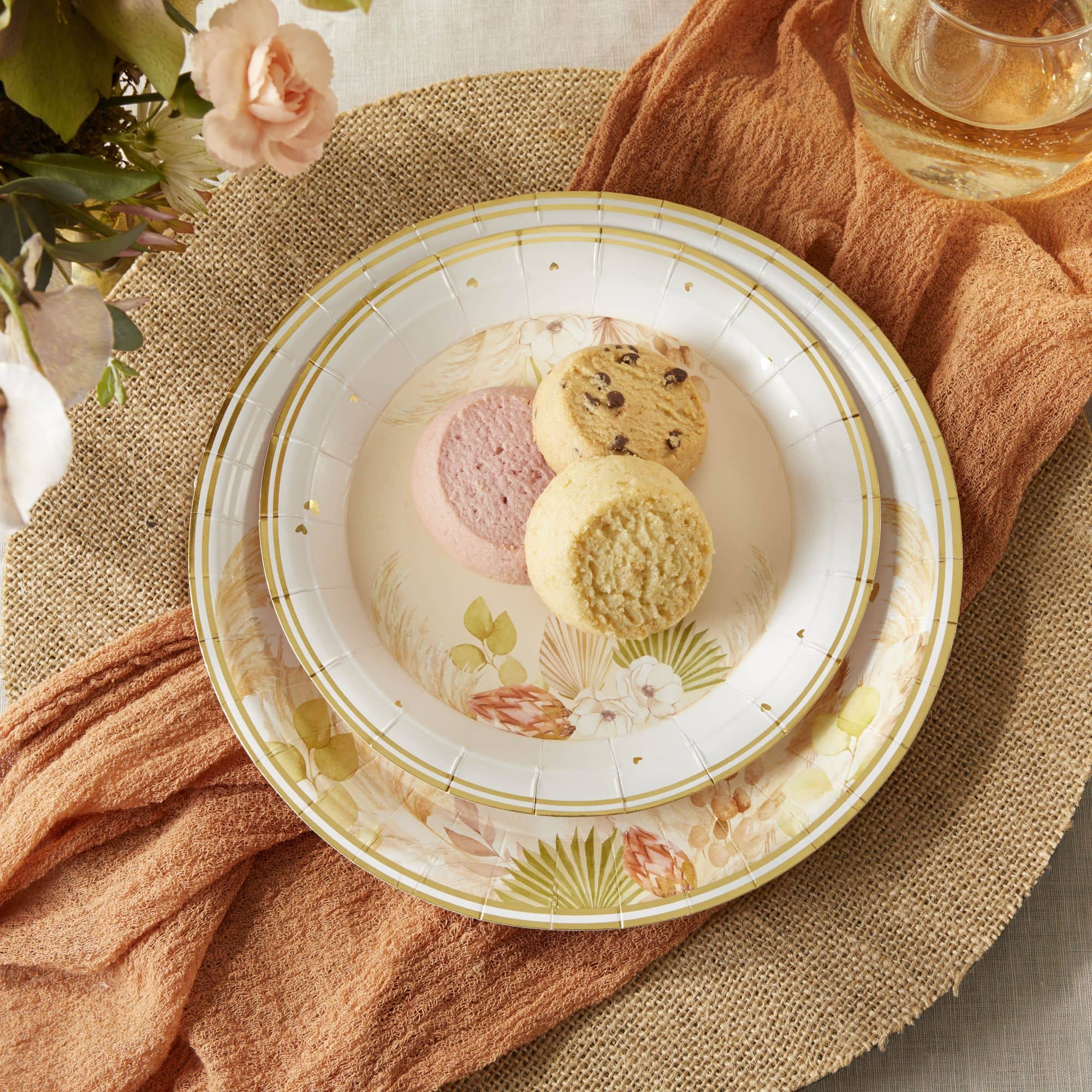 Kate Aspen 9" Boho Premium Paper Plates Set, 16ct.