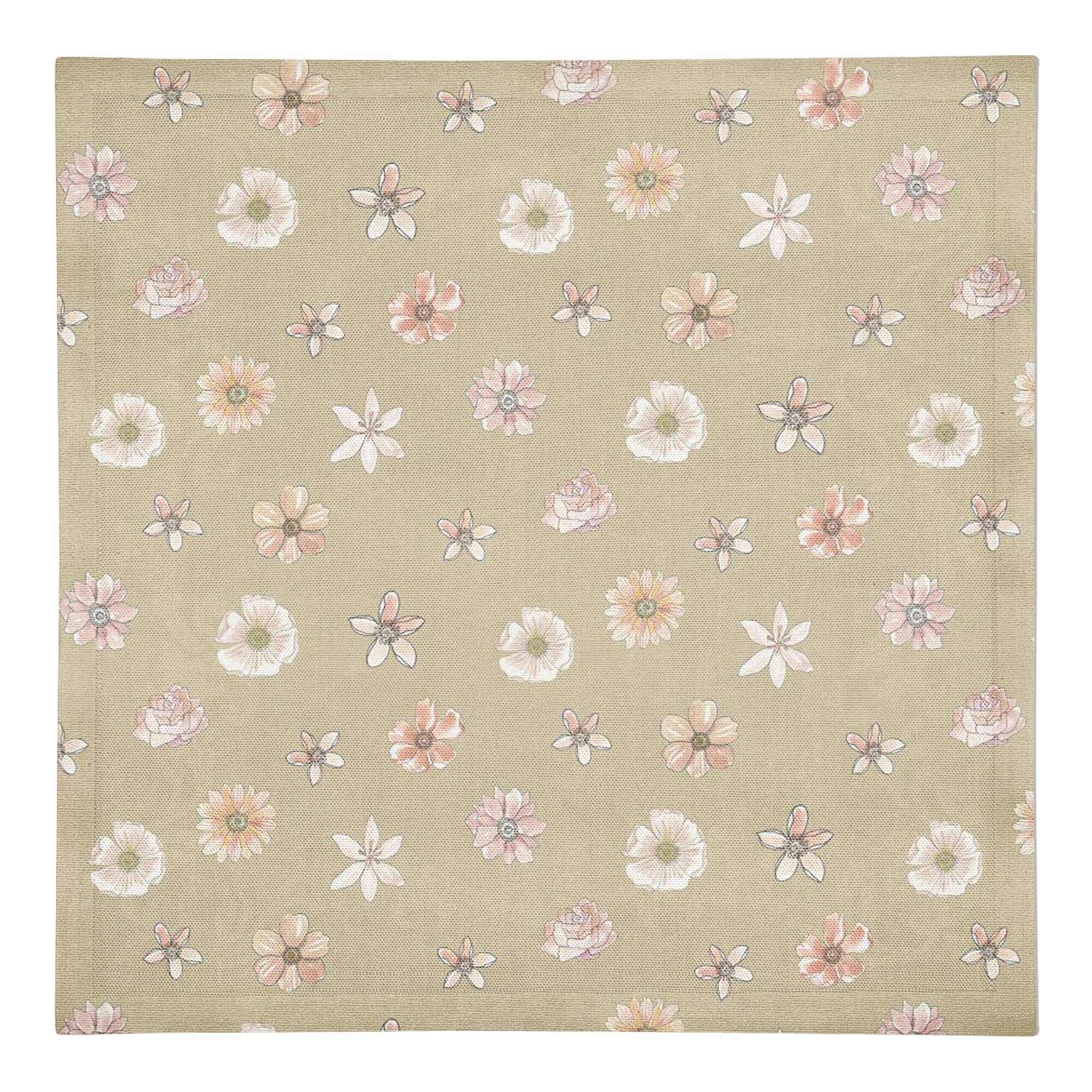 Florals Cotton Twill Napkin