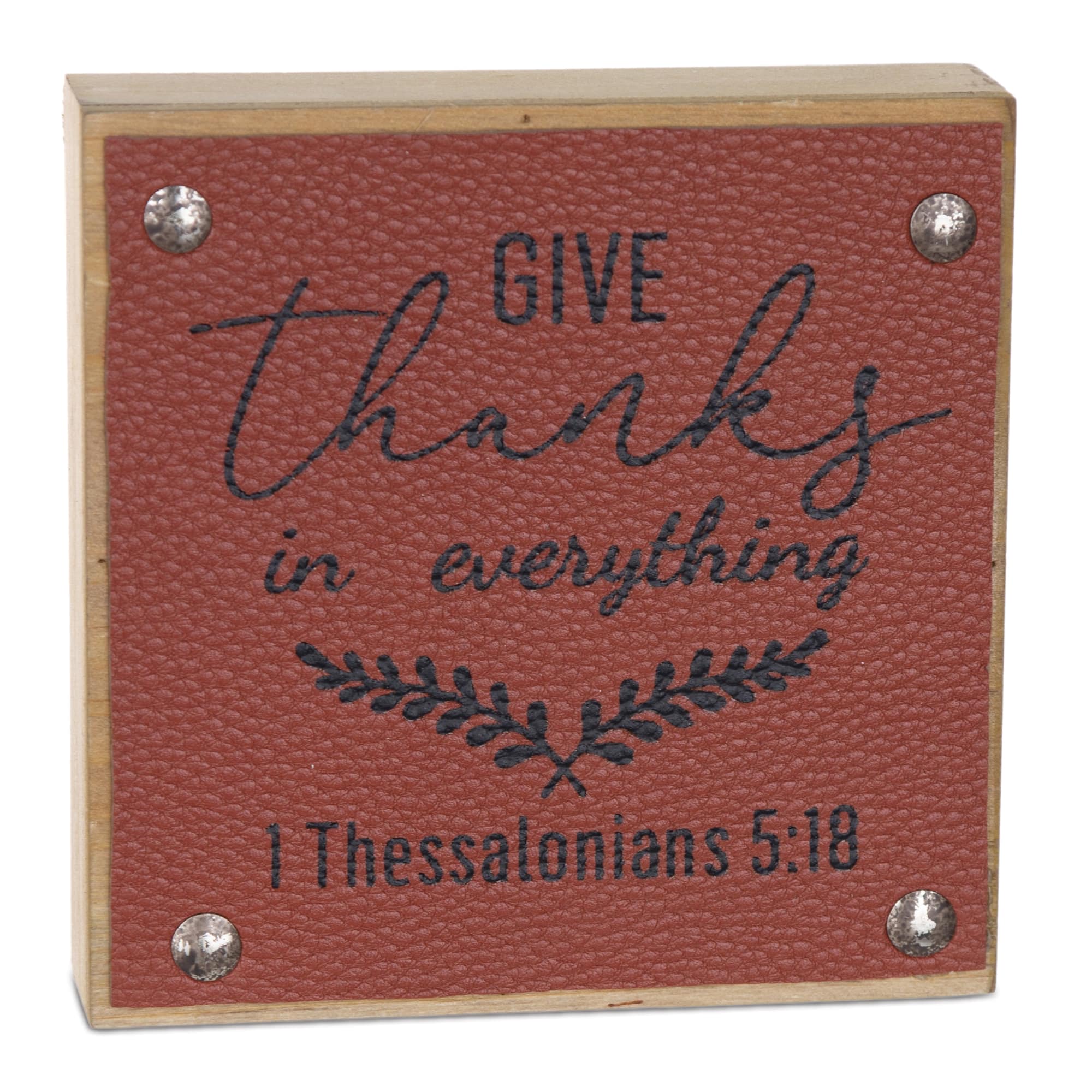 5" Give Thanks Harvest Sign Set