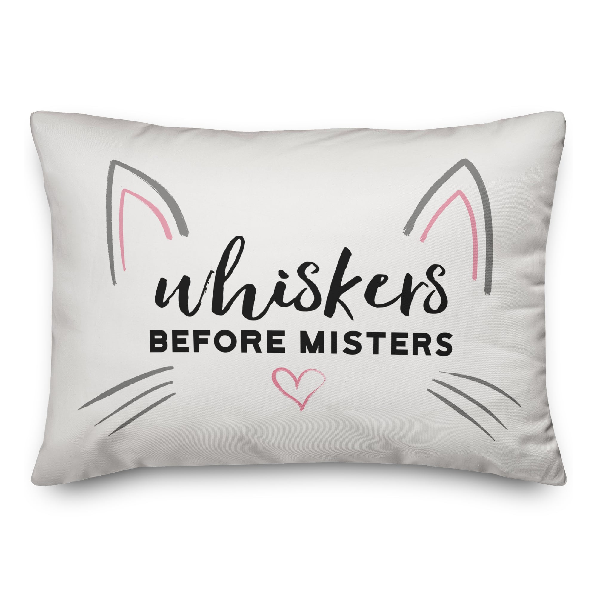 Whiskers Before Misters Throw Pillow