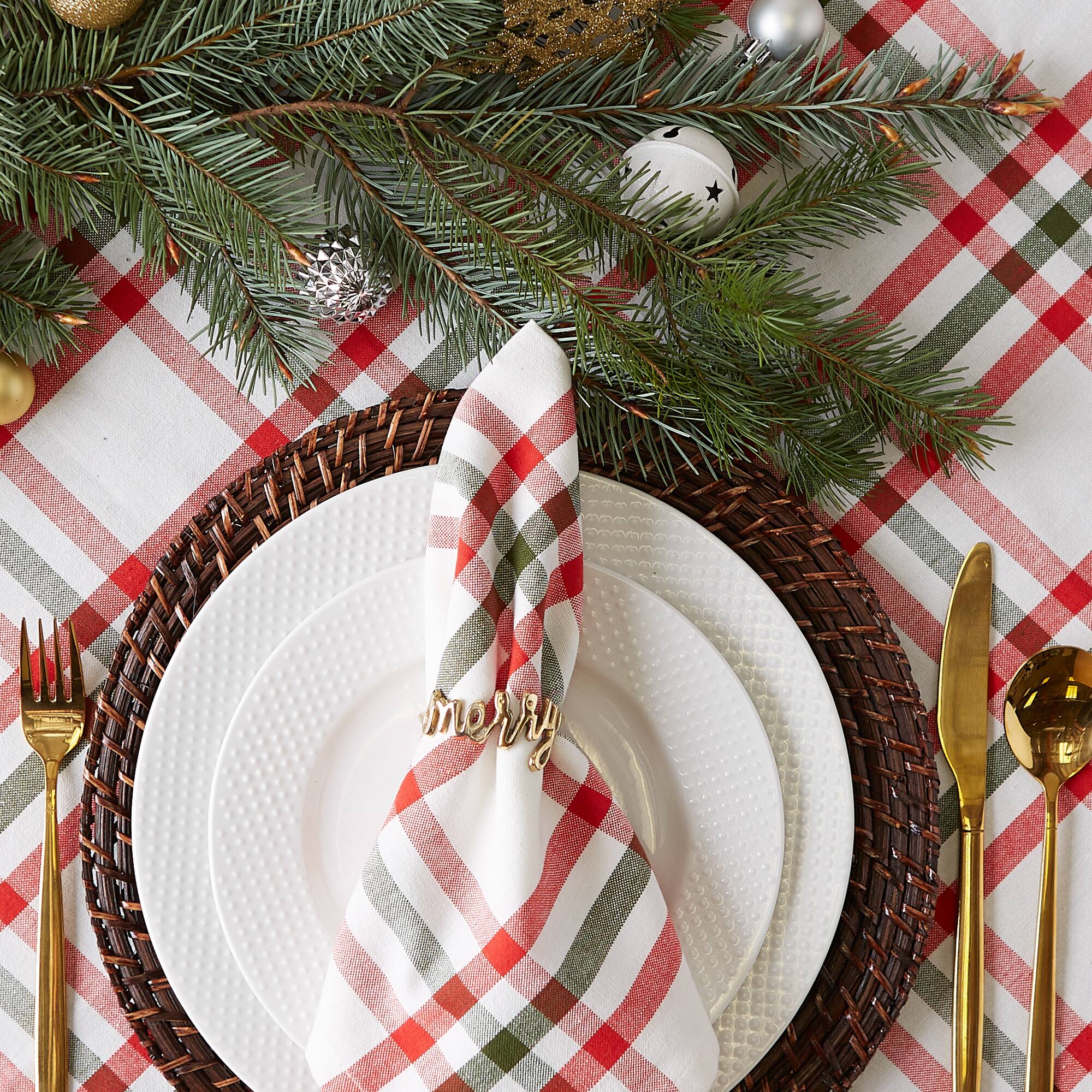 DII® Merry Napkin Rings, 6ct.
