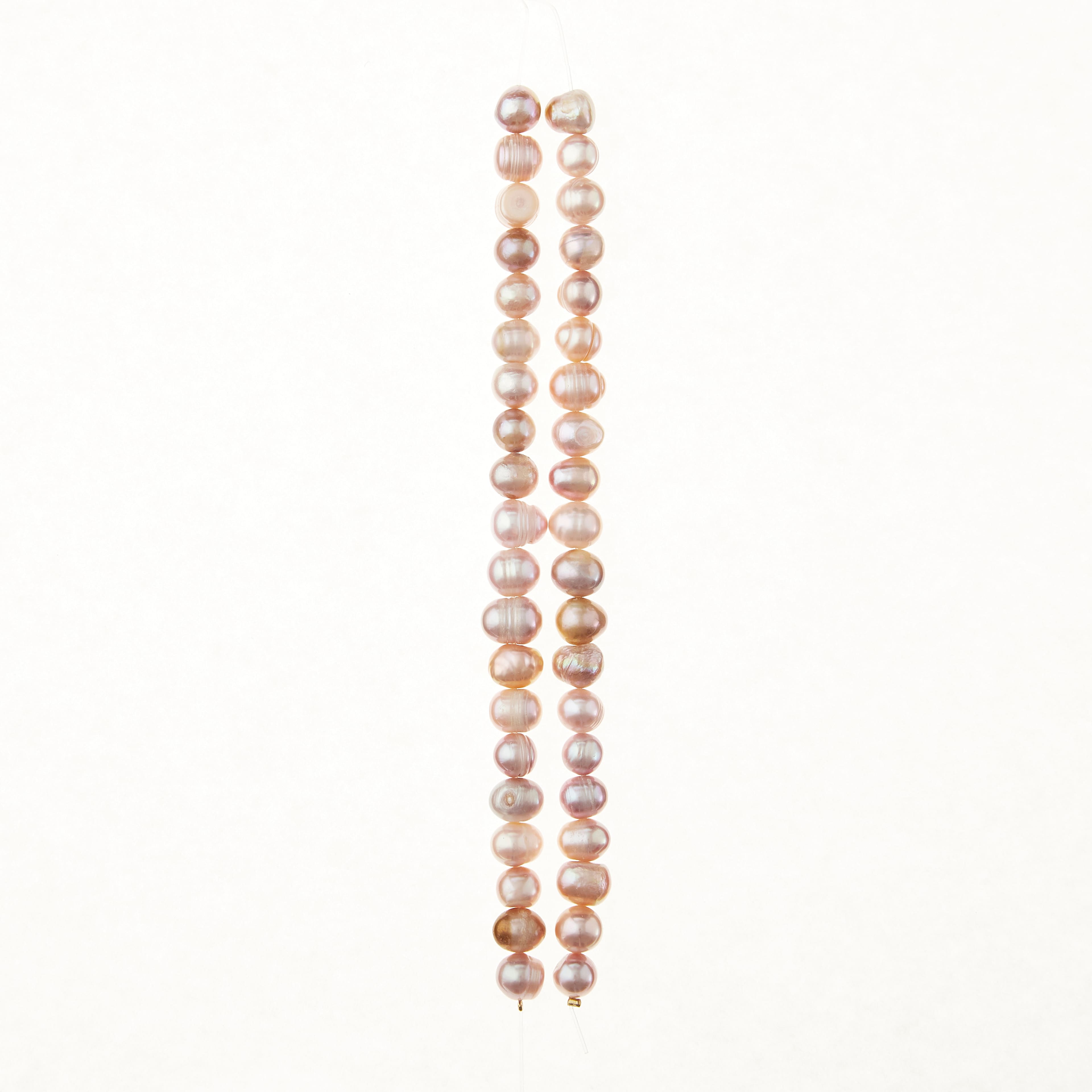 Lavender Pearl Potato Beads, 8mm by Bead Landing™