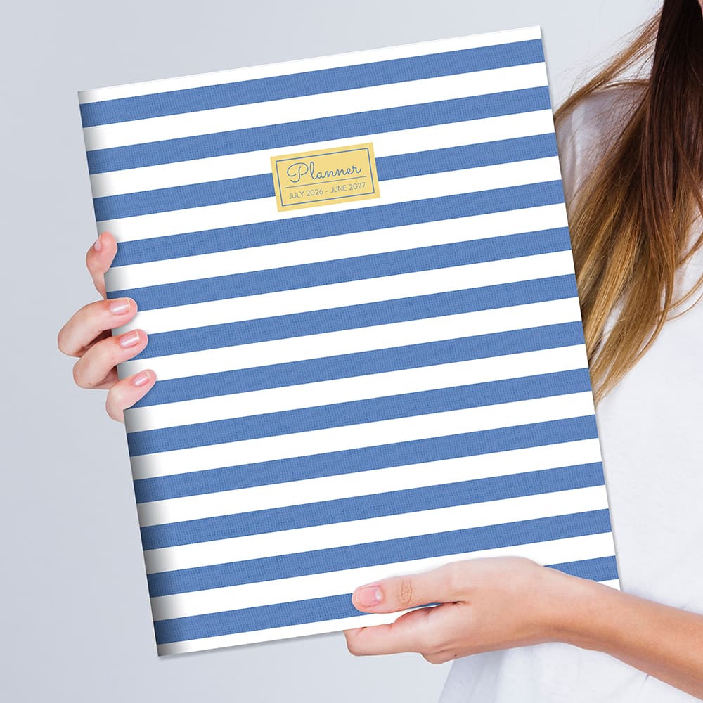 TF Publishing Large 2026-27 Linen Lines Monthly Planner