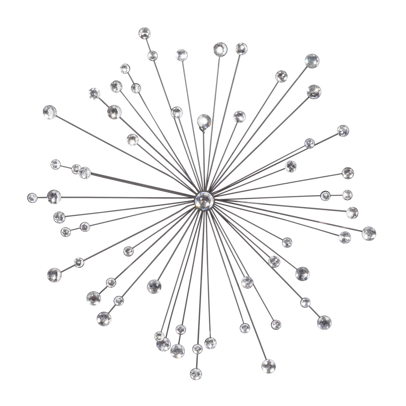 Silver Contemporary Metal Wall Decoration